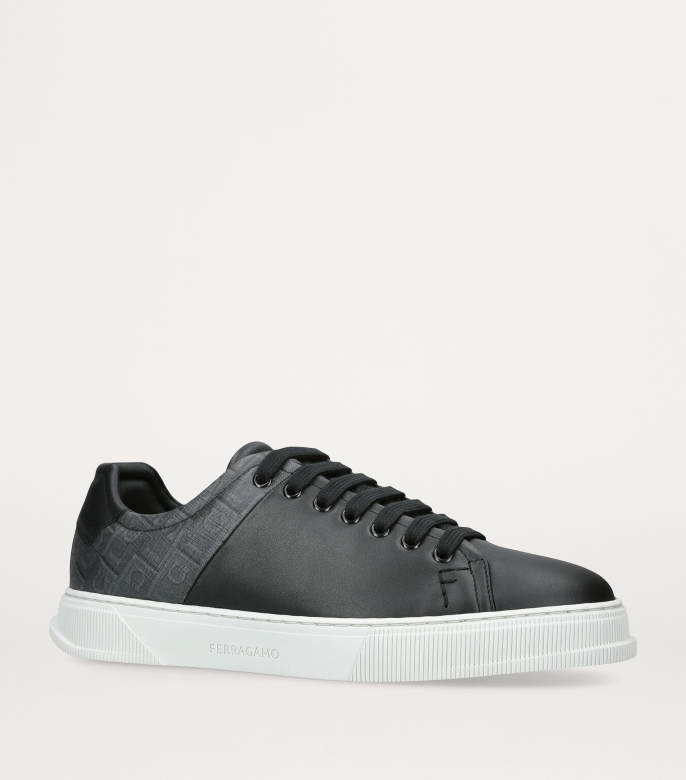 Leather Clayton Sneakers BLACK Image 3