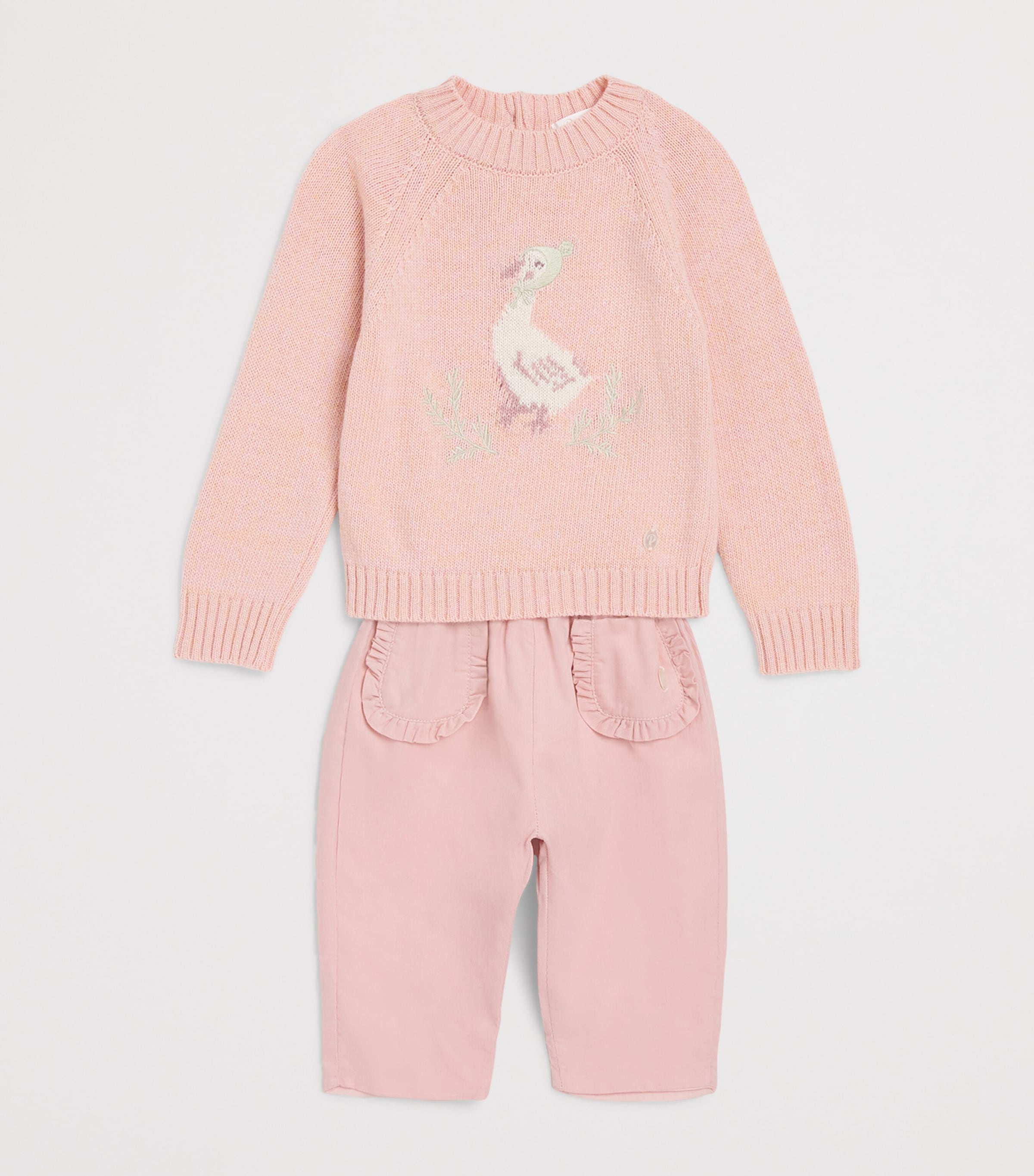 Patachou Cotton Ruffled Trousers (0-6 Months) Image 3