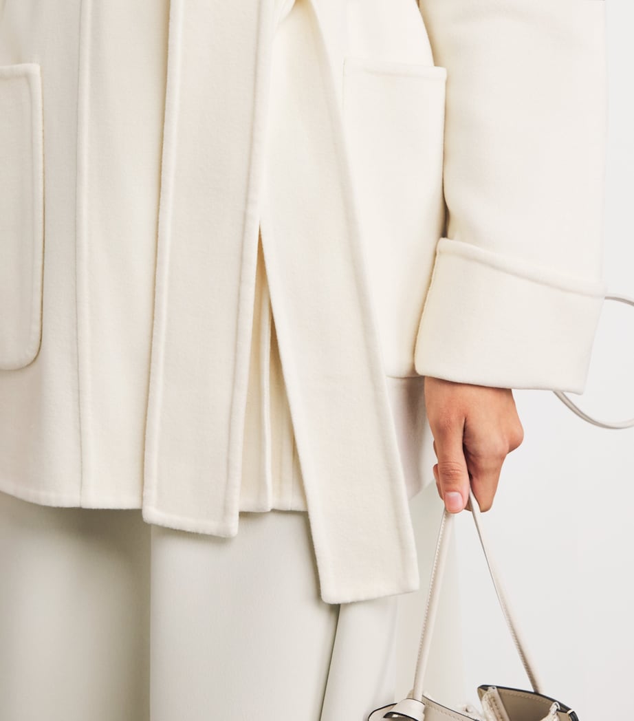 Wool Reversible Wrap Coat BIANCO E BIANCO Image 6