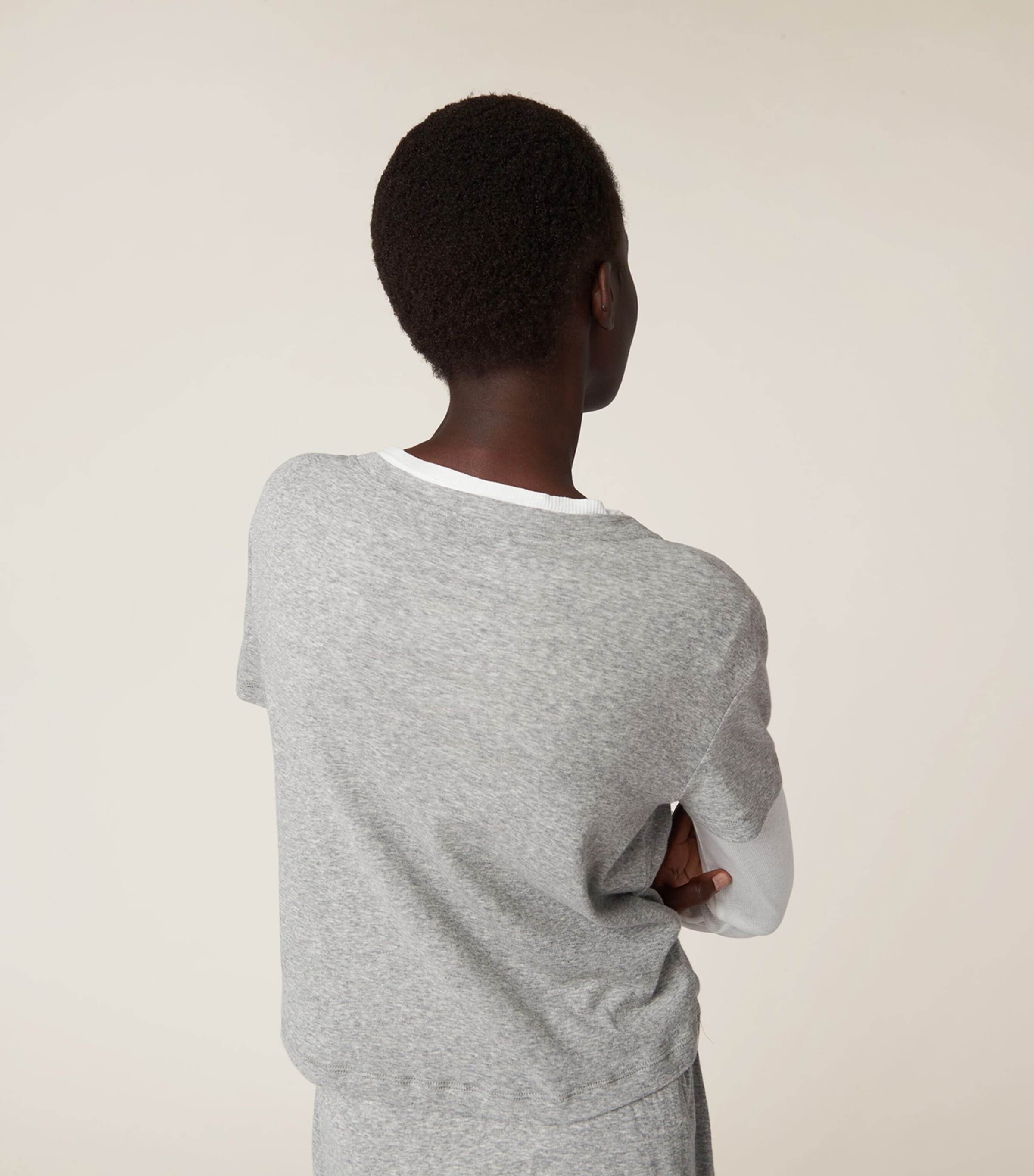 MiuMiu＊Ribbed jersey T-shirt コットンTシャツ＊送料込 Miu Miu Long-sleeved ribbed jersey T-shirt | REVERSIBLE