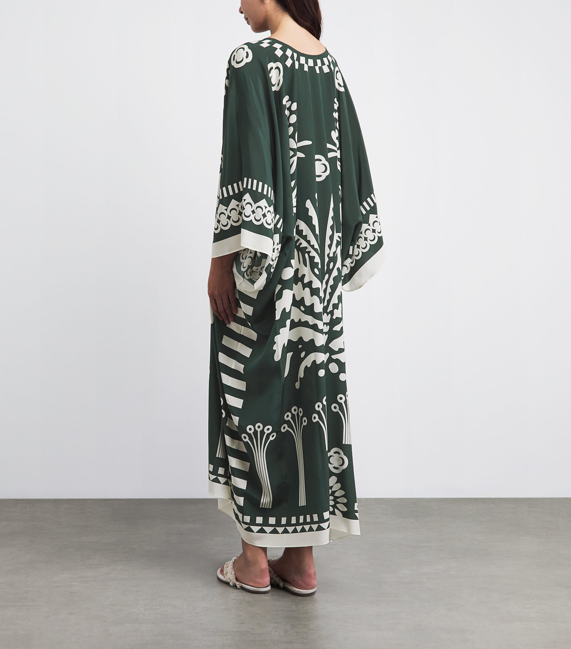 Eres Womens Silk Printed Holi Kaftan Scarabee Image 4