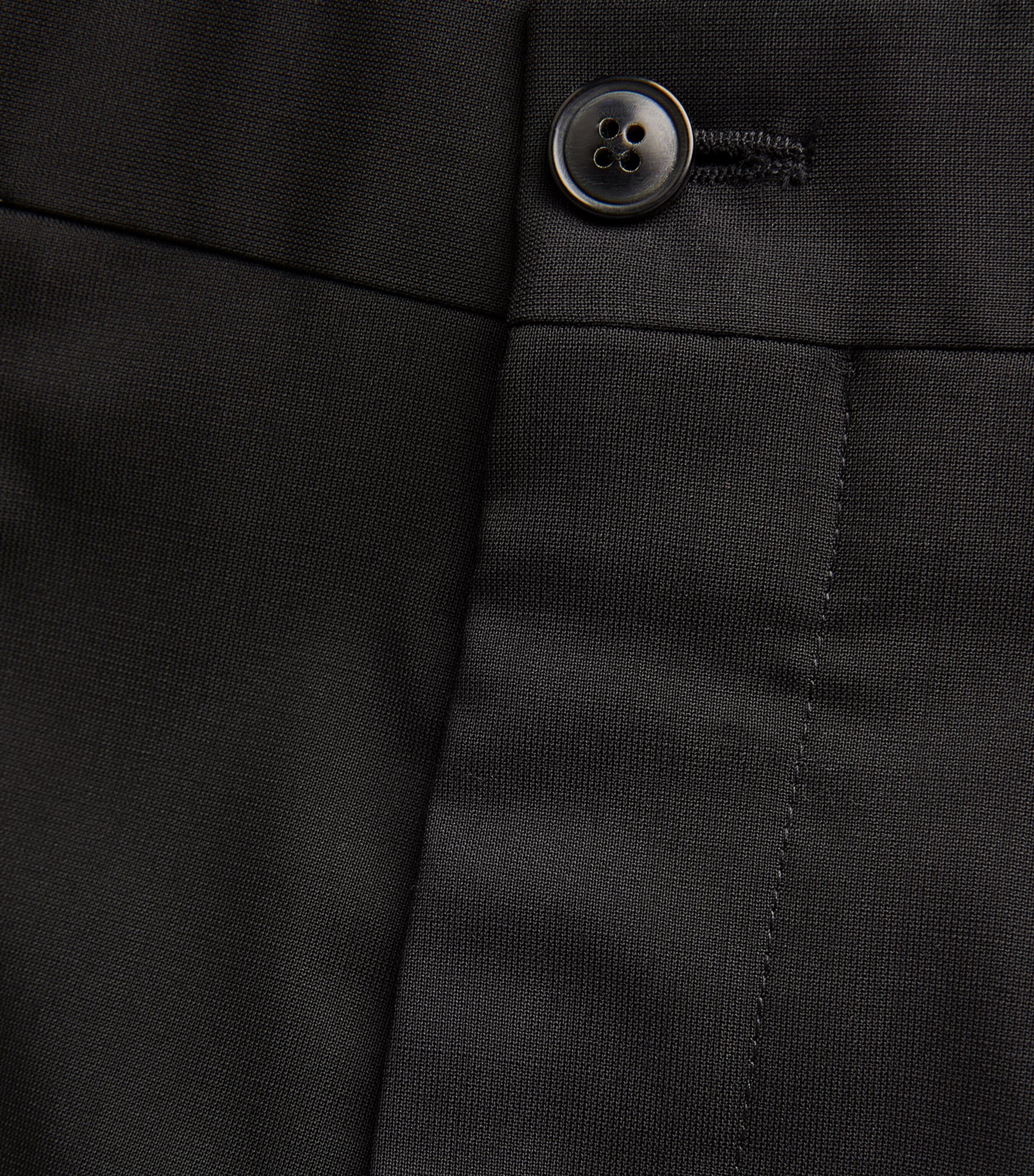 Virgin Wool Straight Trousers UC99 Image 5