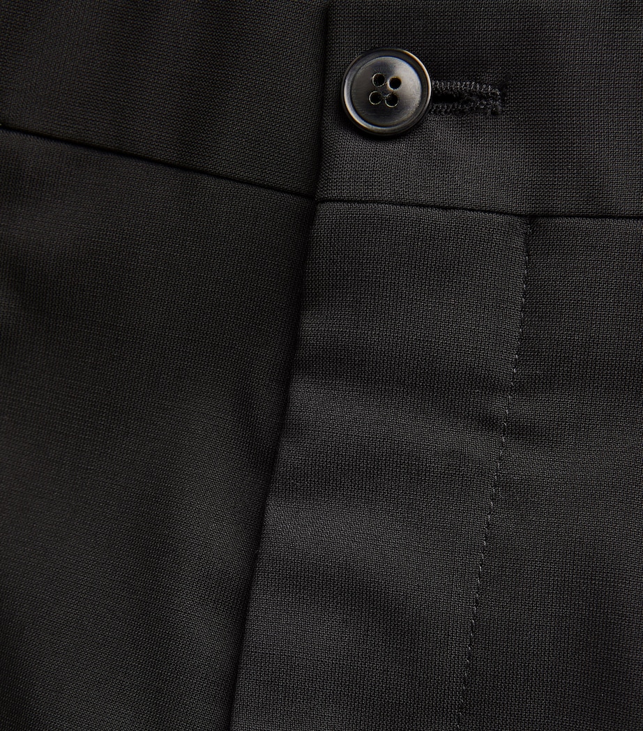 Virgin Wool Straight Trousers UC99 Image 5