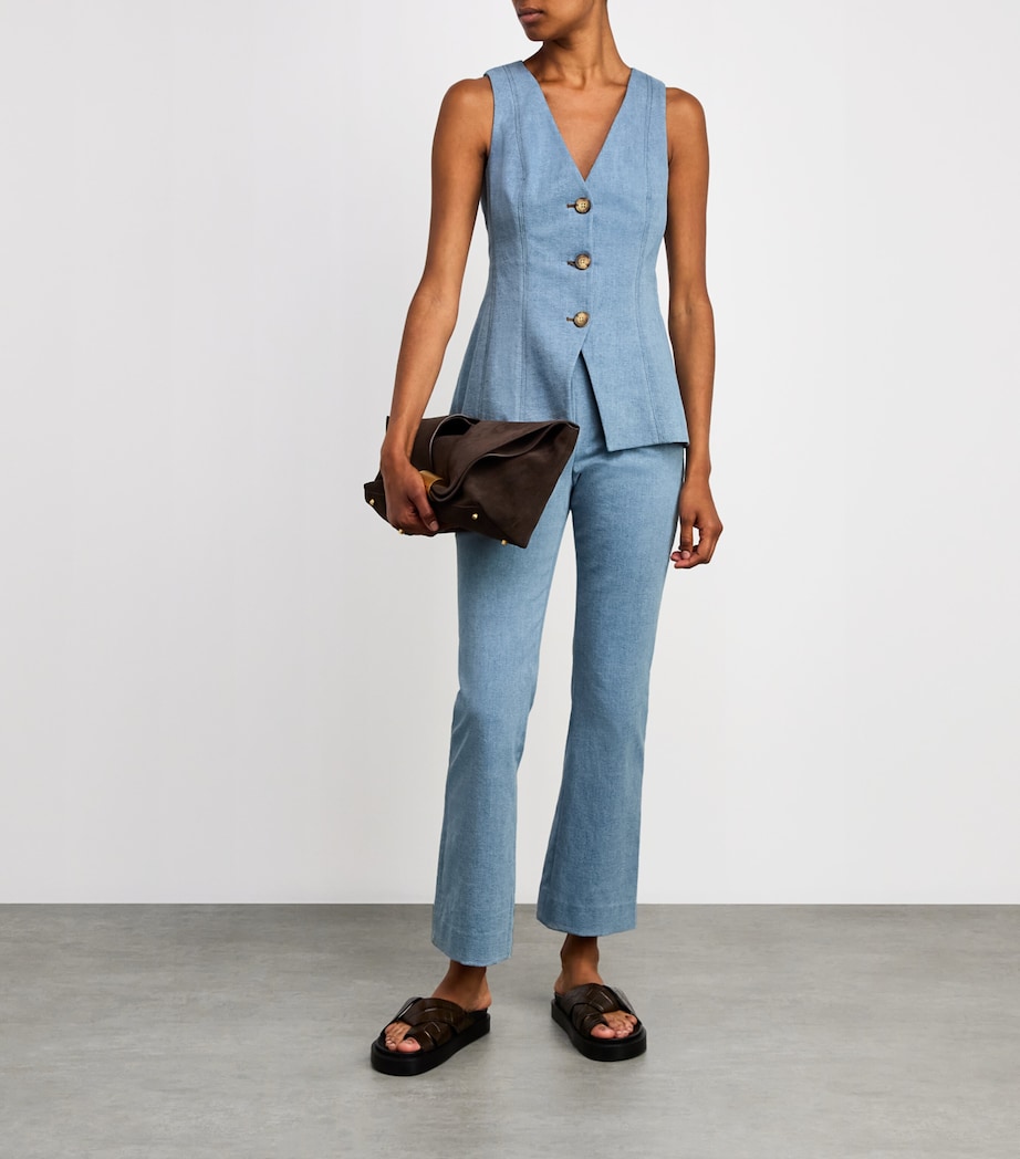 Flared Hawthorne Trousers B1120 BLUE MIRAGE Image 2