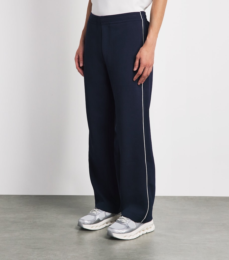 Lacoste Mens Tennis Heritage Sweatpants Navy Blue/flour Image 4