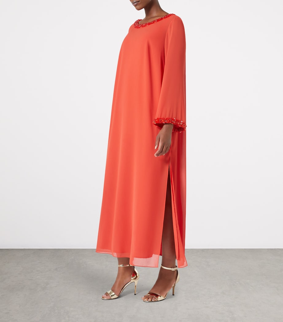 x Dima Ayad Embellished-Detail Boris Maxi Dress RED Image 2