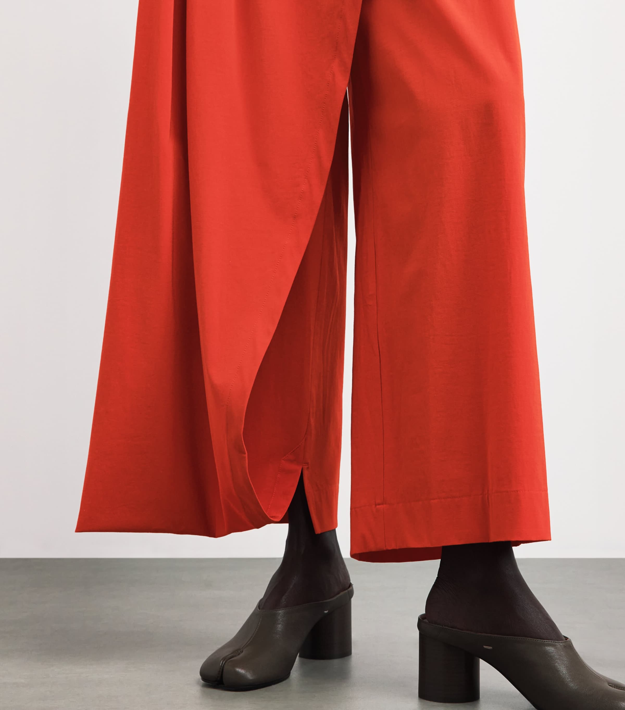 Issey Miyake Womens Looped Wrap Trousers Macaw Red Image 3