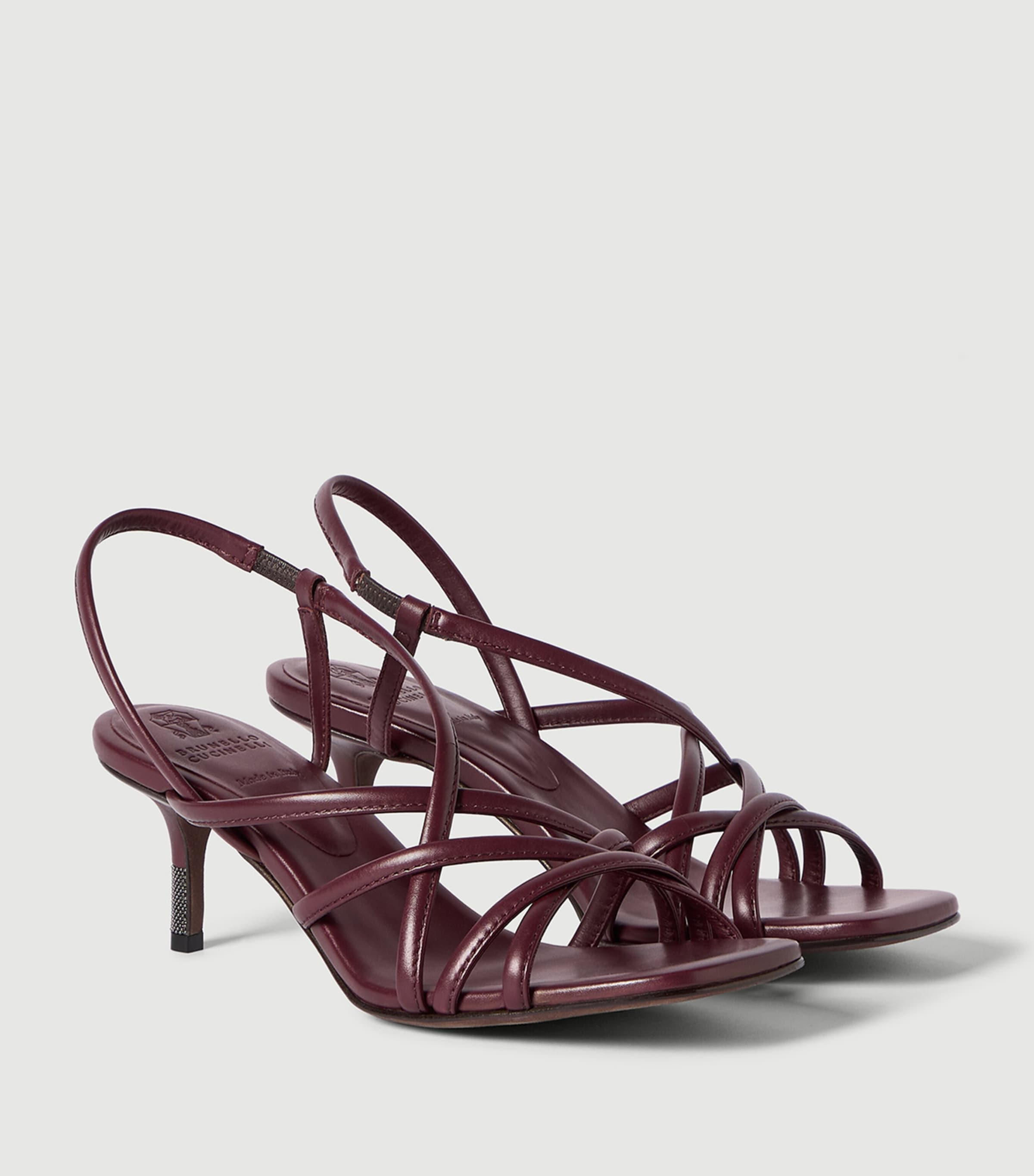 Brunello Cucinelli Leather Heeled Sandals Image 3