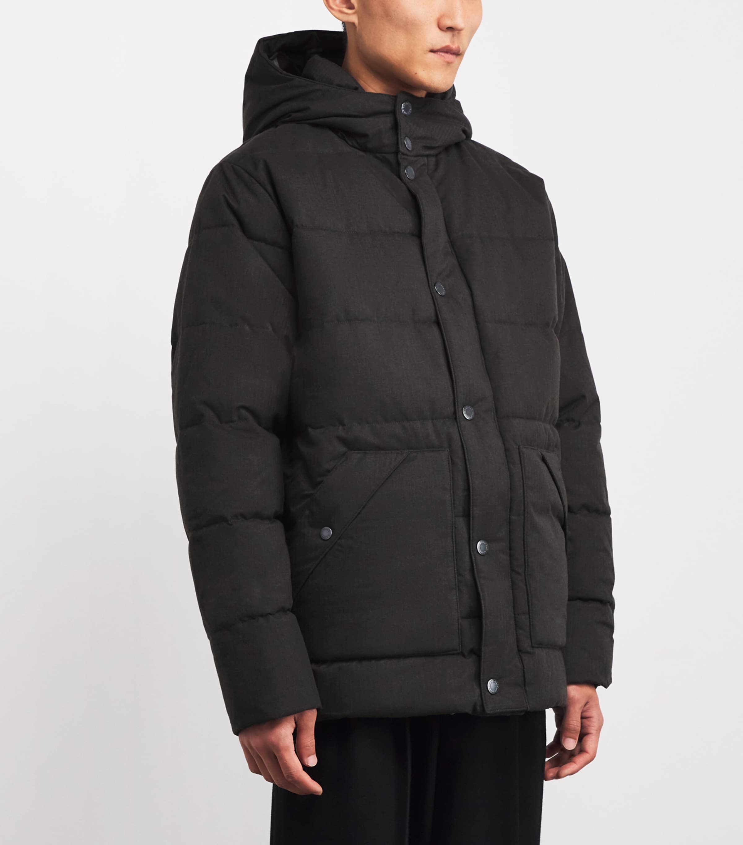 Padded Brampton Puffer Jacket CHRCOAL/MIDNIGHT OAK Image 3