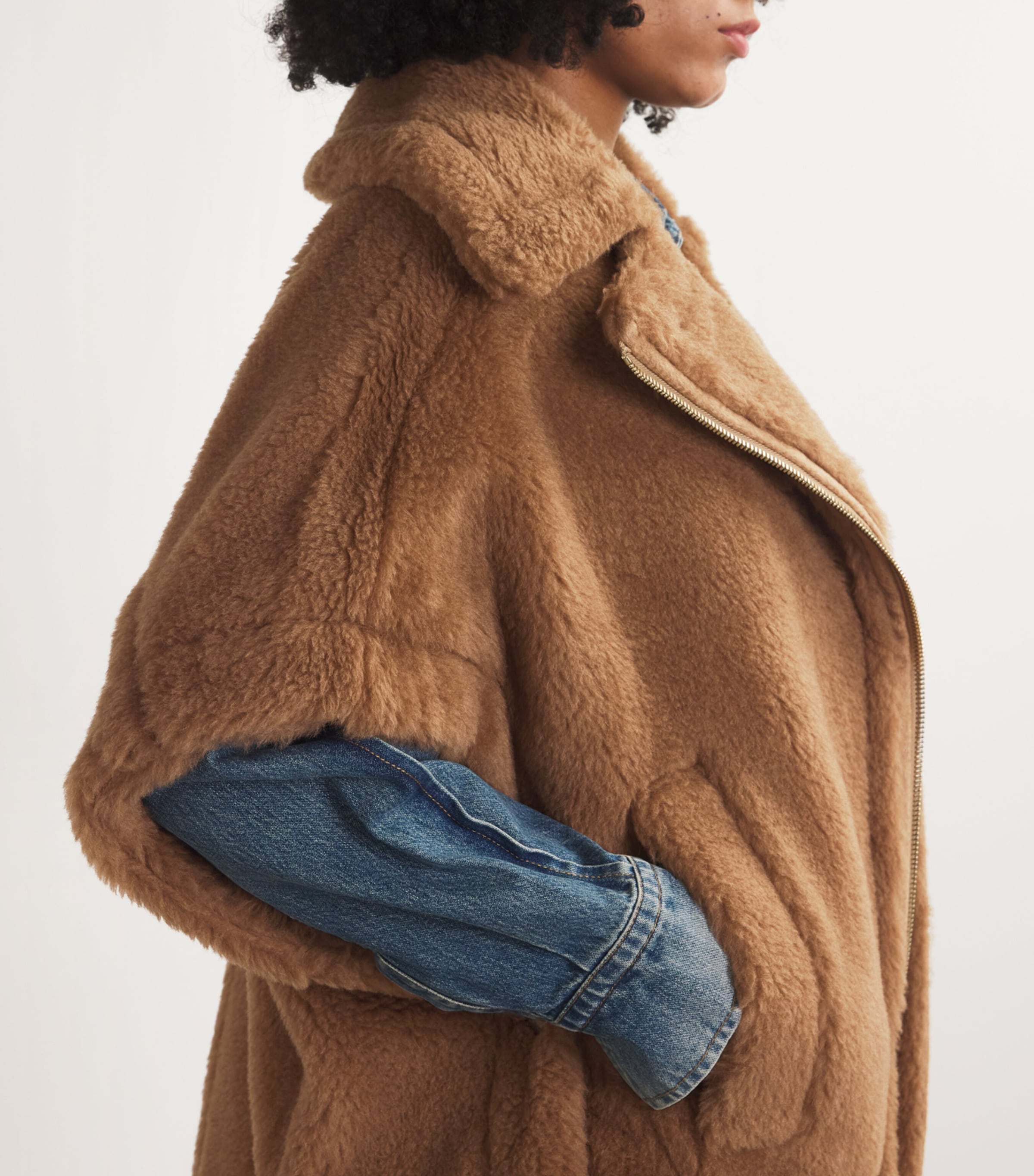 Camel-Blend Aviator Coat CAMEL Image 6