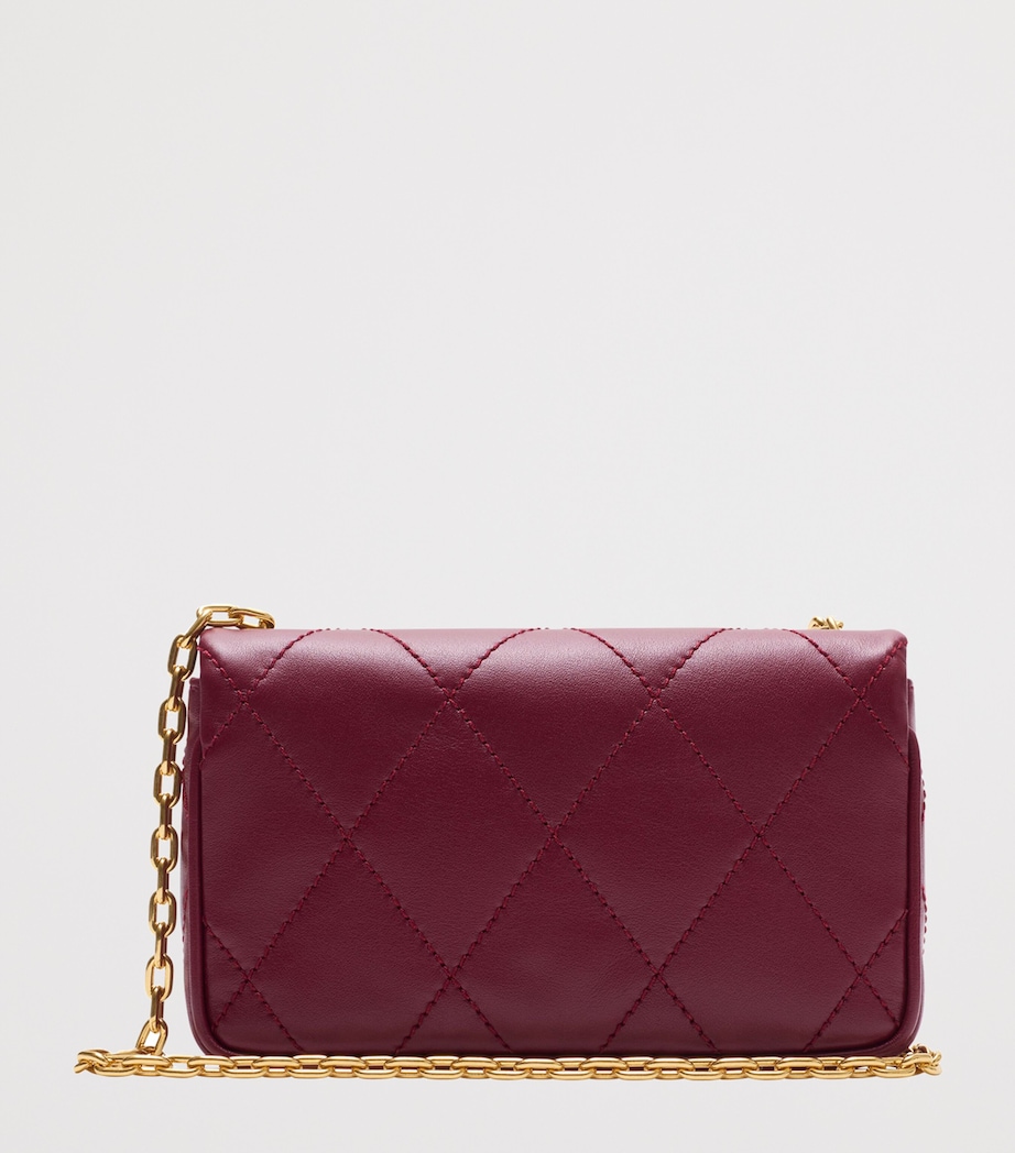 Leather Quilted Clutch Bag PUNNET Image 4