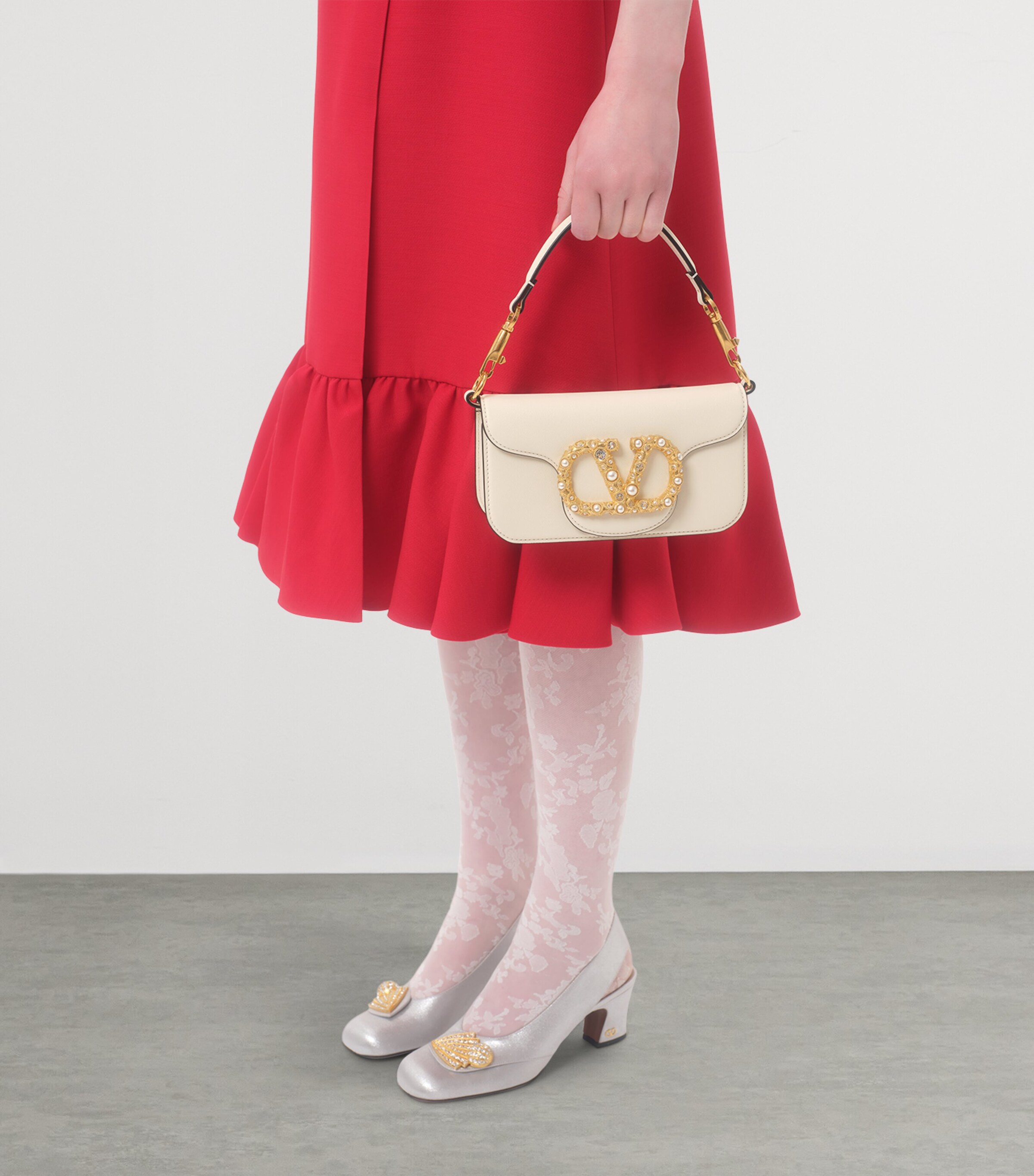 Valentino Womens Crepe Couture Midi Dress Image 6