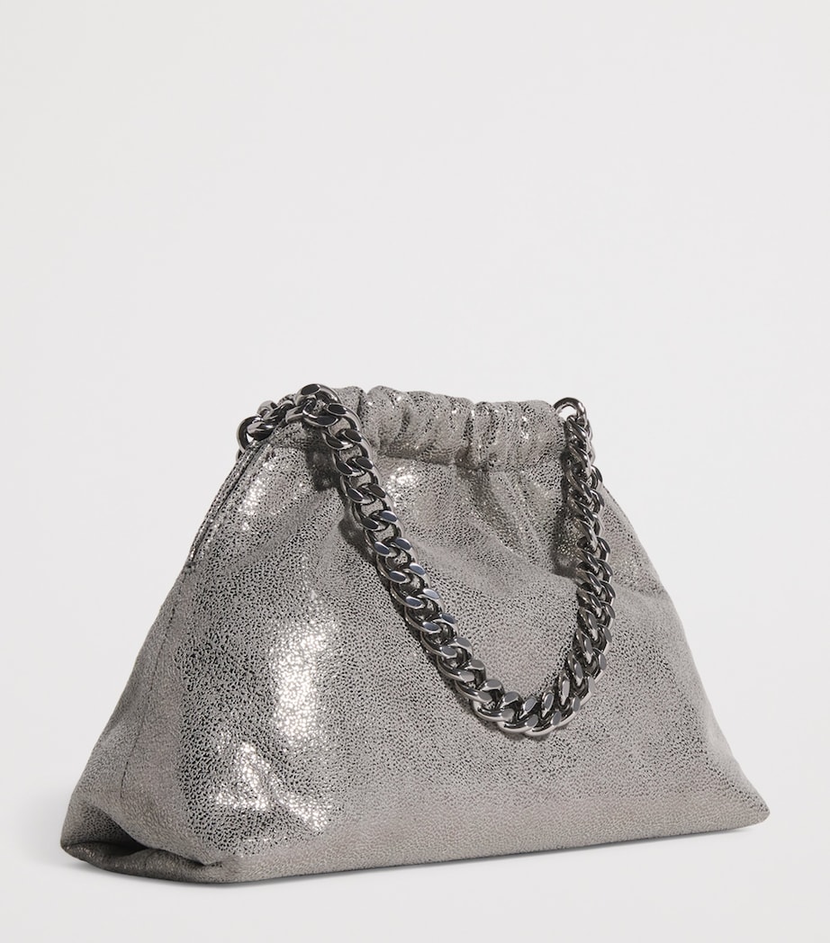 Metallic Falabella Top-Handle Bag 1113 STEEL GREY Image 3