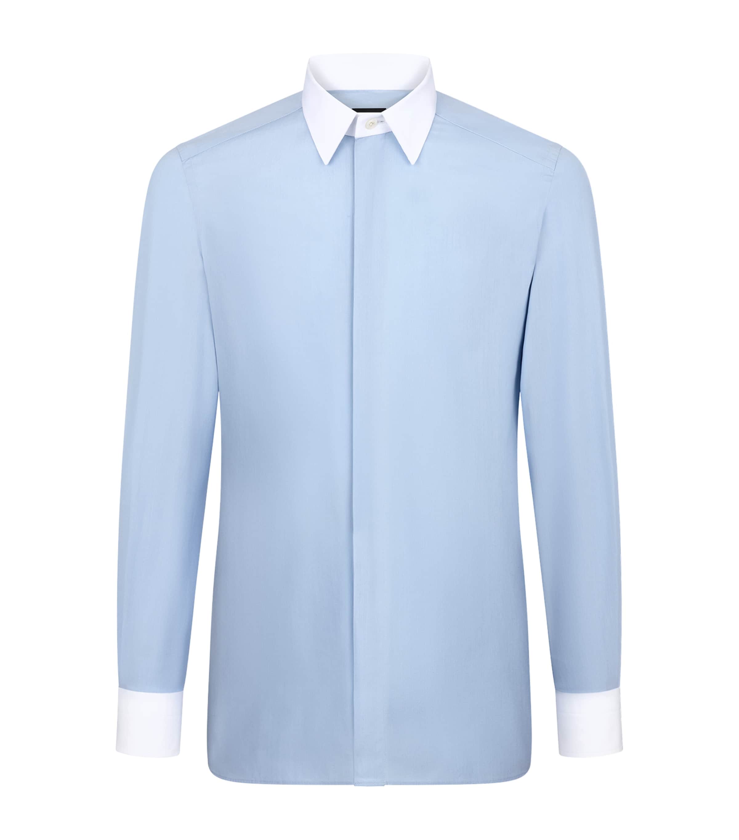 Cotton Contrast-Trim Shirt UCP Image 1