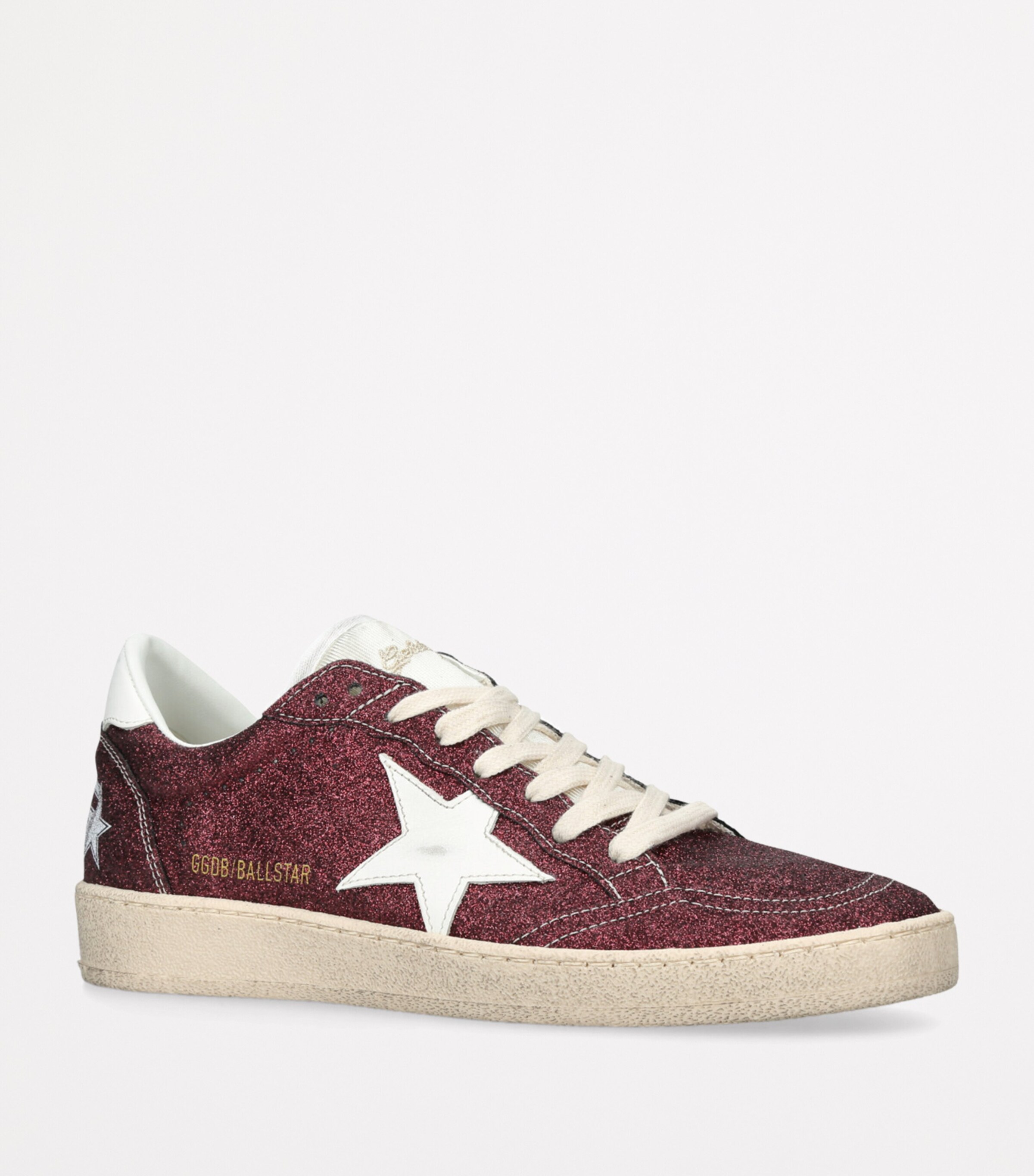 Golden Goose Ballstar Sneakers Wine Comb Image 3