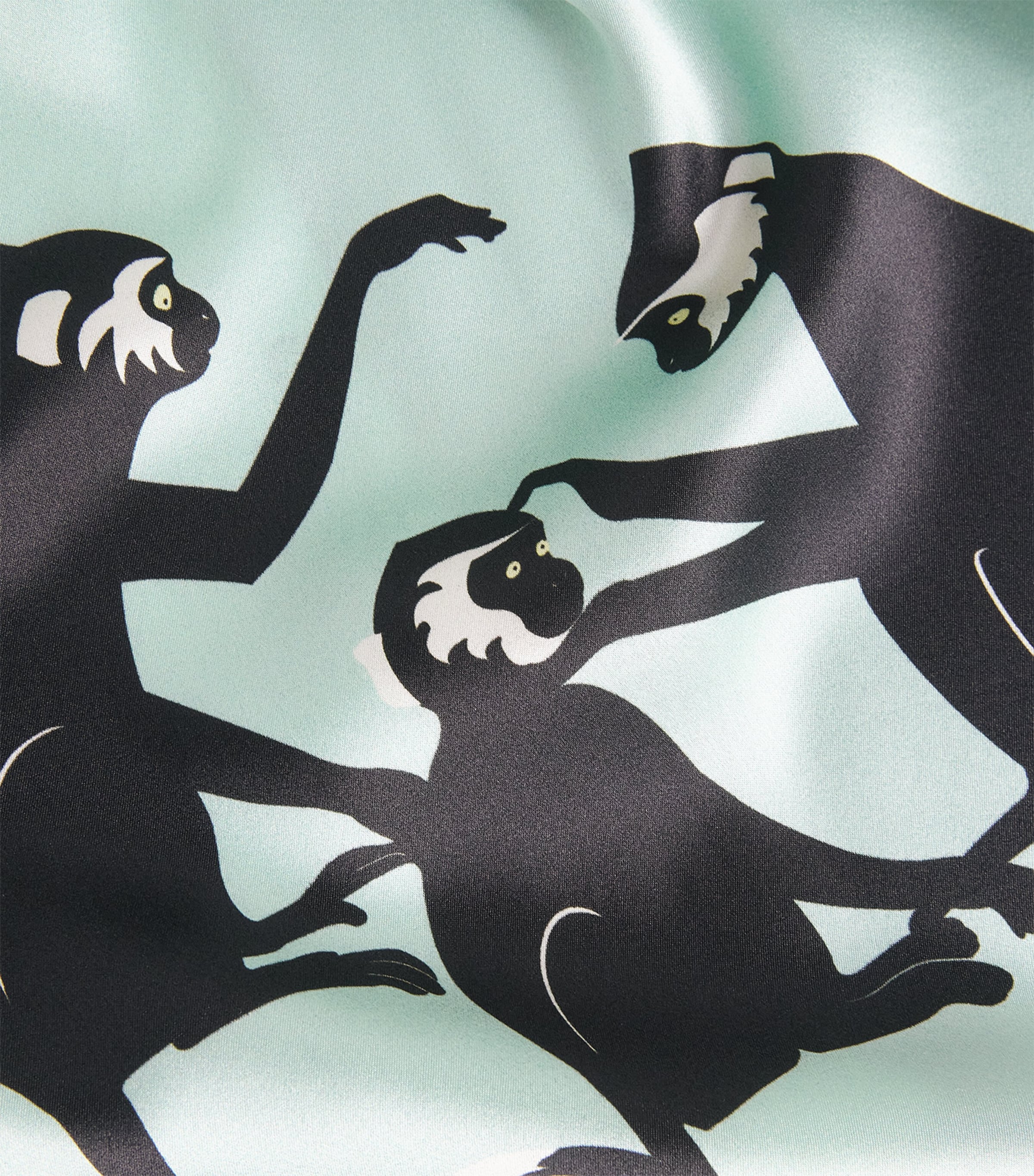 Silk Monkey Print Capability Robe MONIKA Image 5