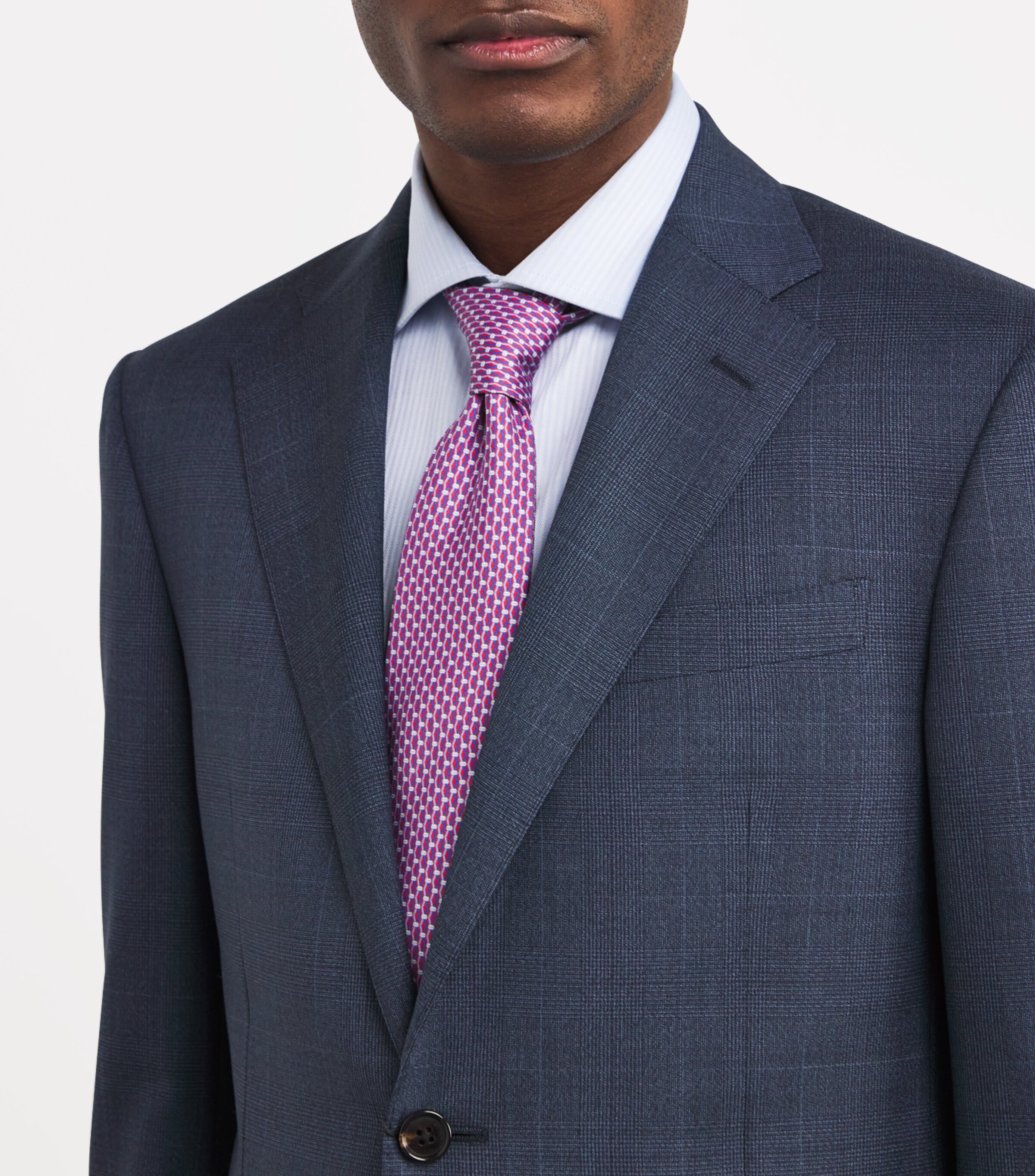 Virgin Wool 2-Piece Suit 001 NAVY BLUE Image 7