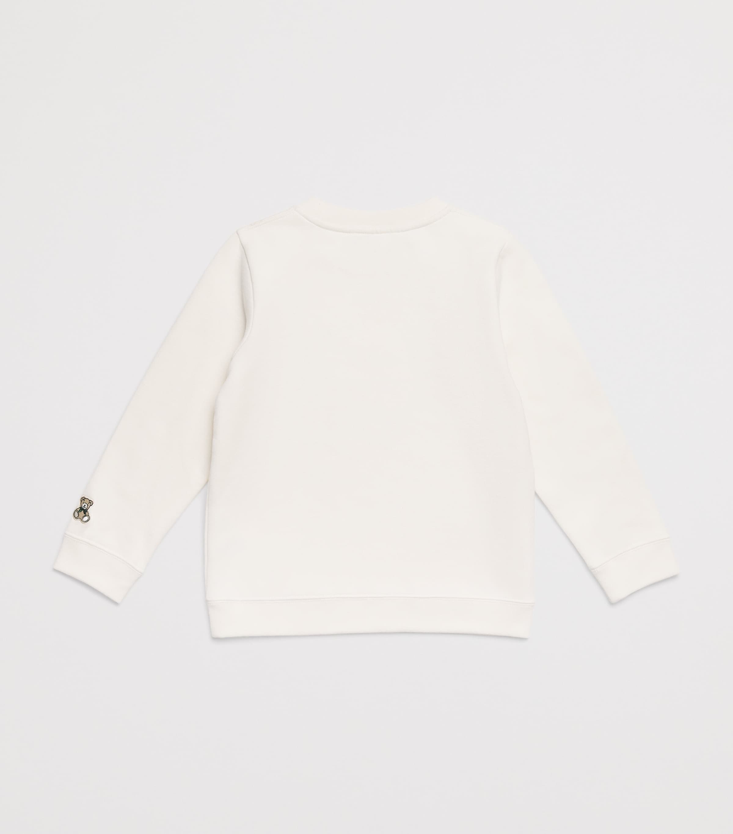 Harrods Cotton Jersey Sweatshirt (9-14 Years) Ivory Image 2