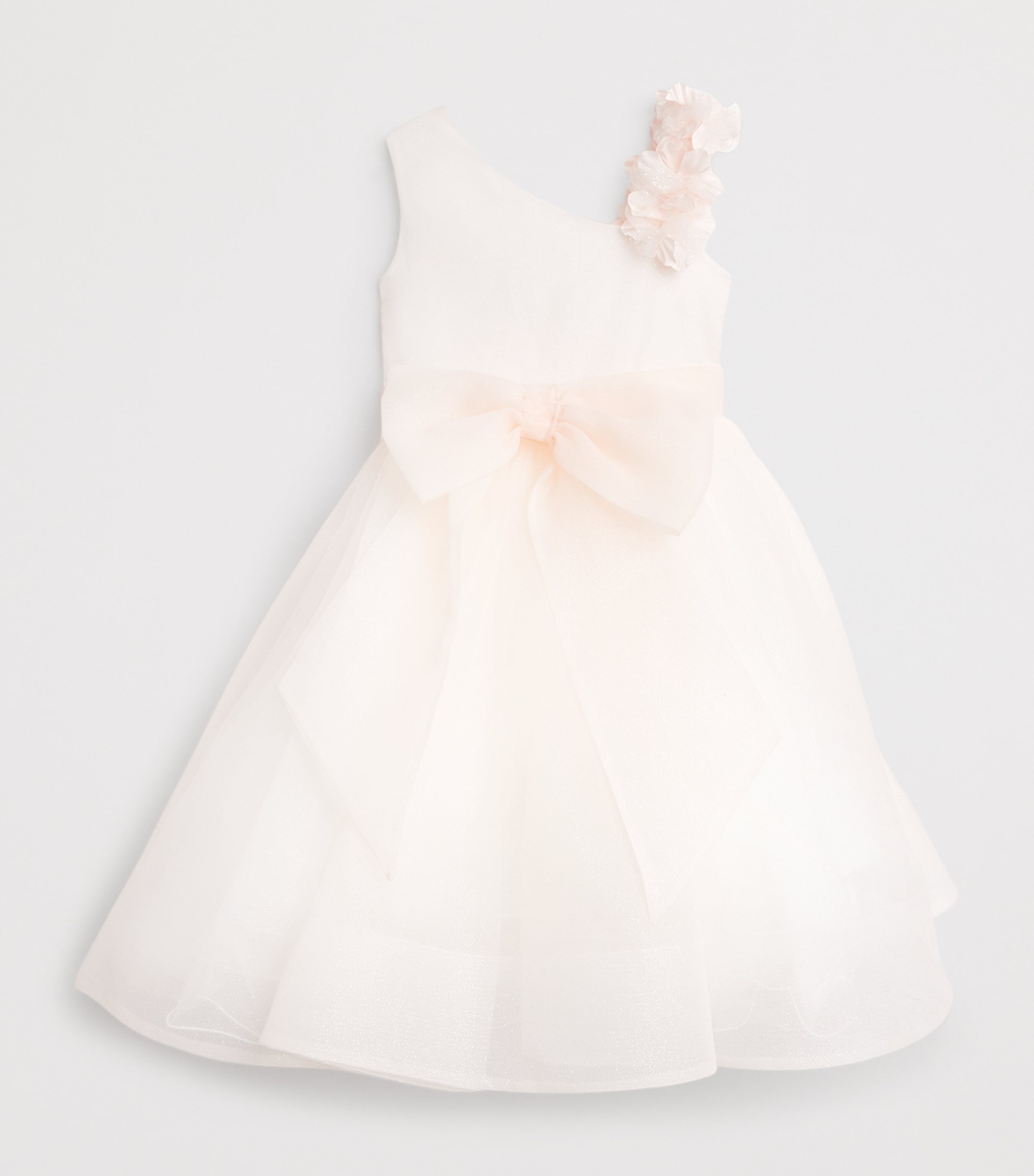 Tulle Sparkling Dress (4-14 Years) PES-PEACH Image 2