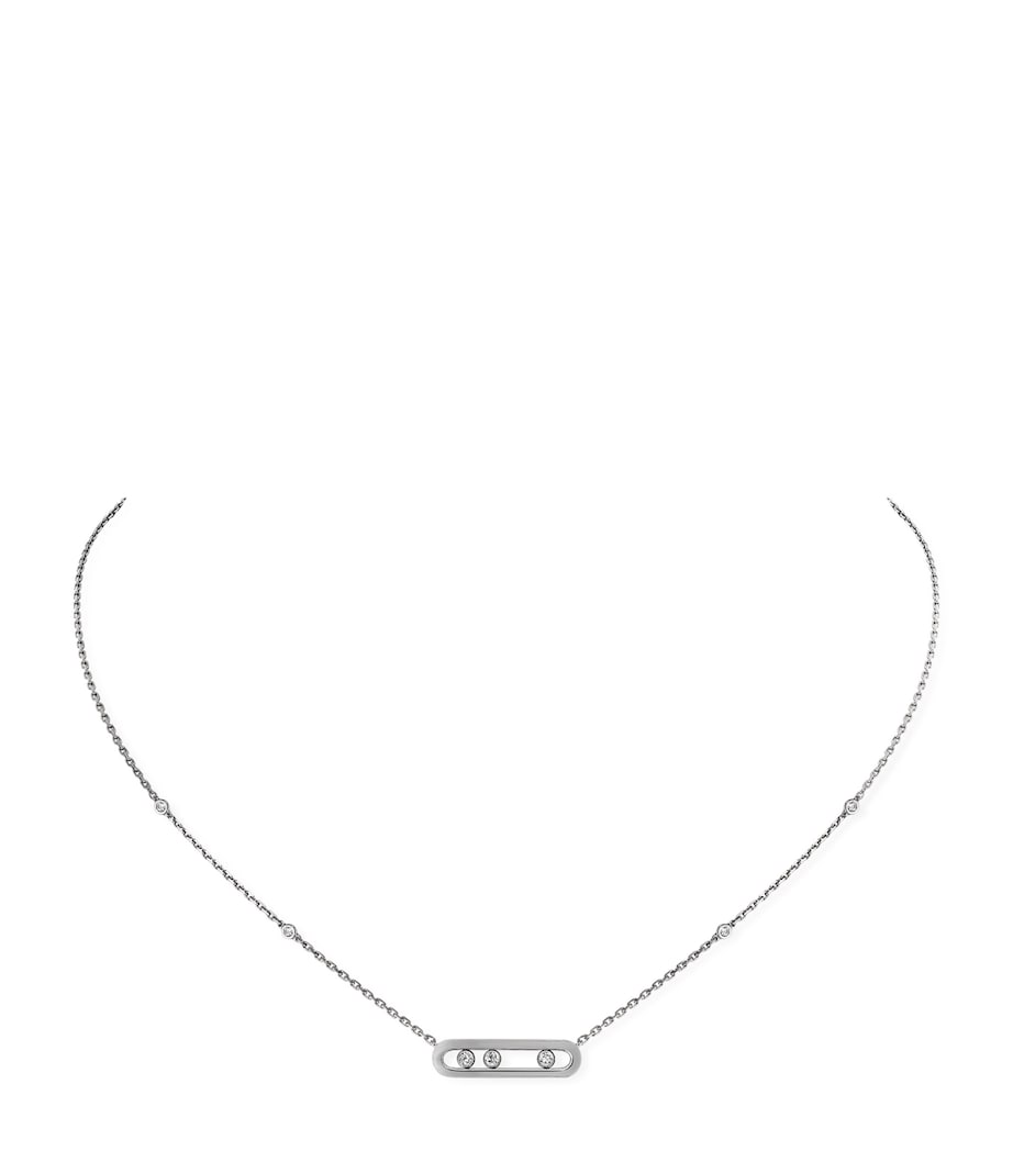 Messika Move Classique White Gold and Diamond Necklace (0.14ct) White Gold Image 1
