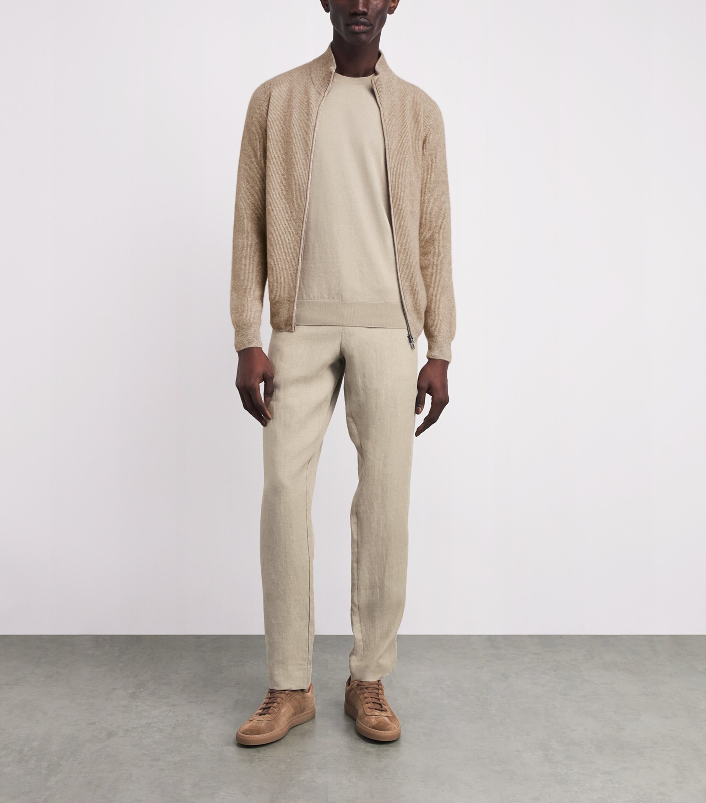 Cotton-Cashmere T-Shirt E.2-AVORIO Image 2