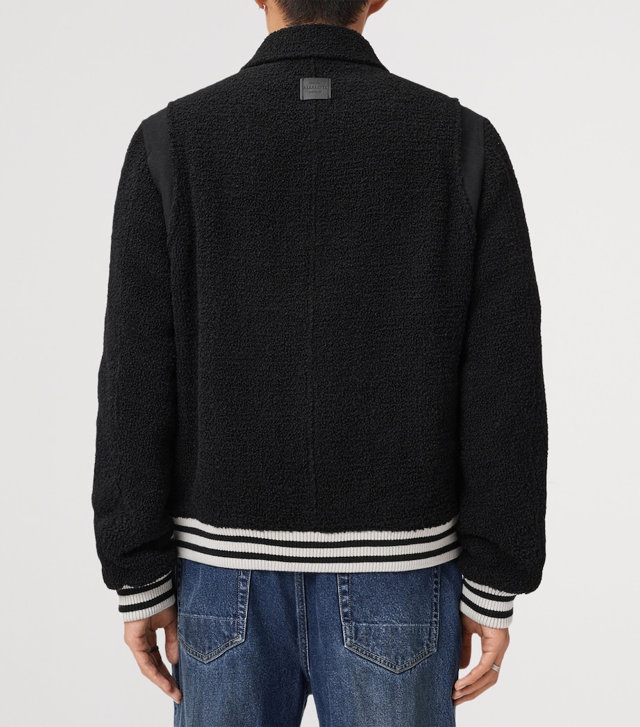 Wool-Blend Baum Bomber Jacket BLACK Image 7