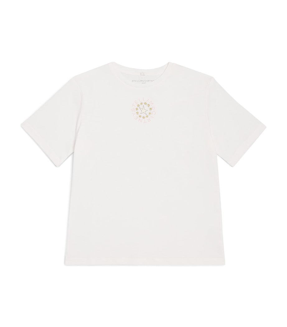 Stella McCartney Kids Star-Motif T-Shirt (3-14 Years) Ivory Image 1