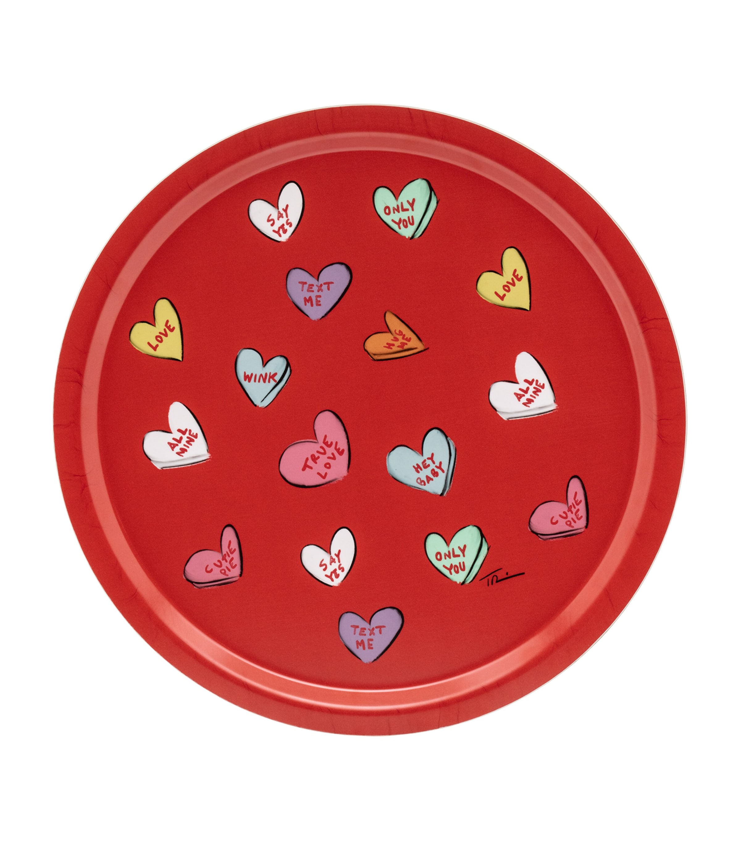 Birchwood Love Hearts Tray (39cm) MULTI Image 1