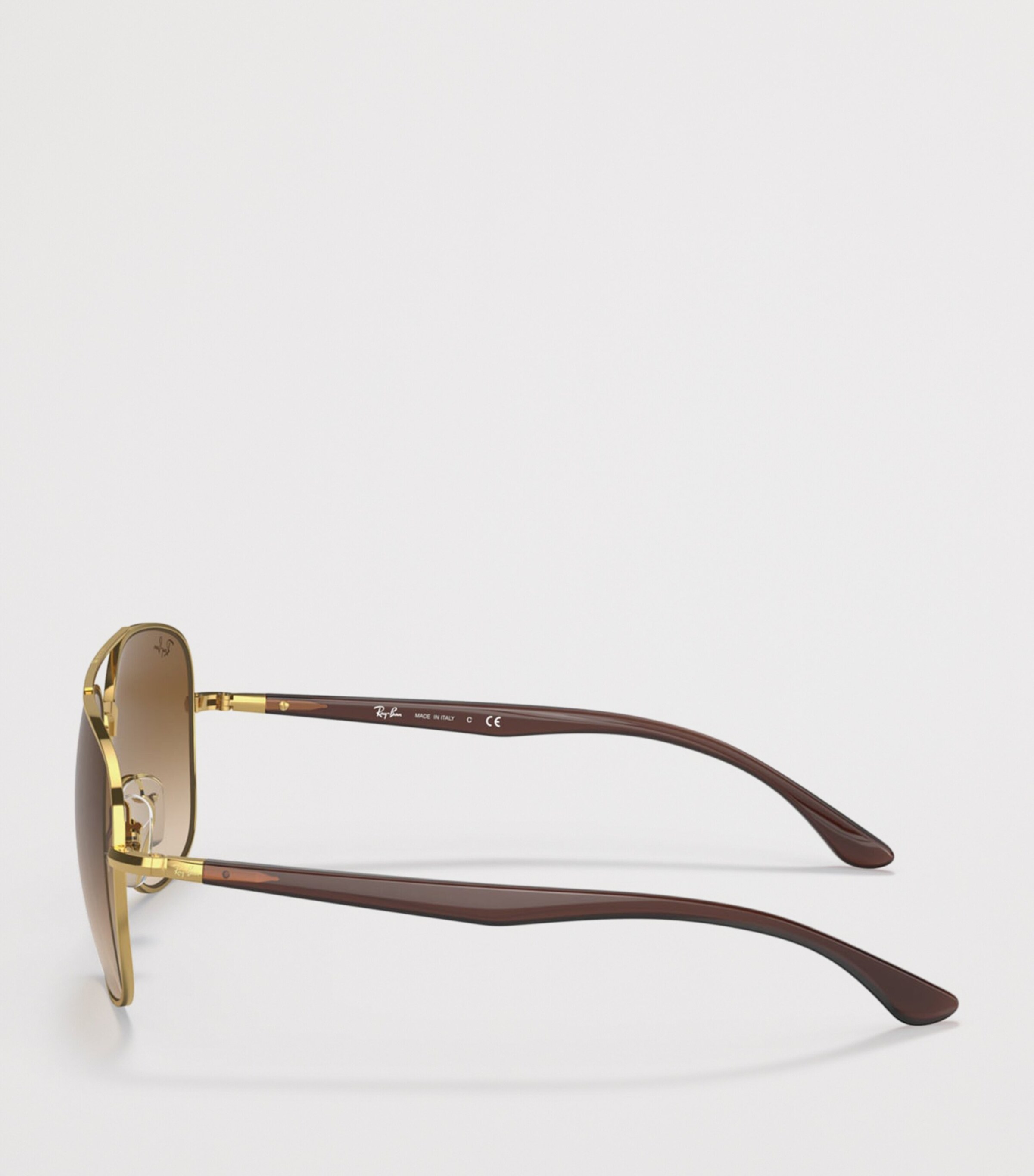 Ray-Ban Metal Square Sunglasses Gold Image 3
