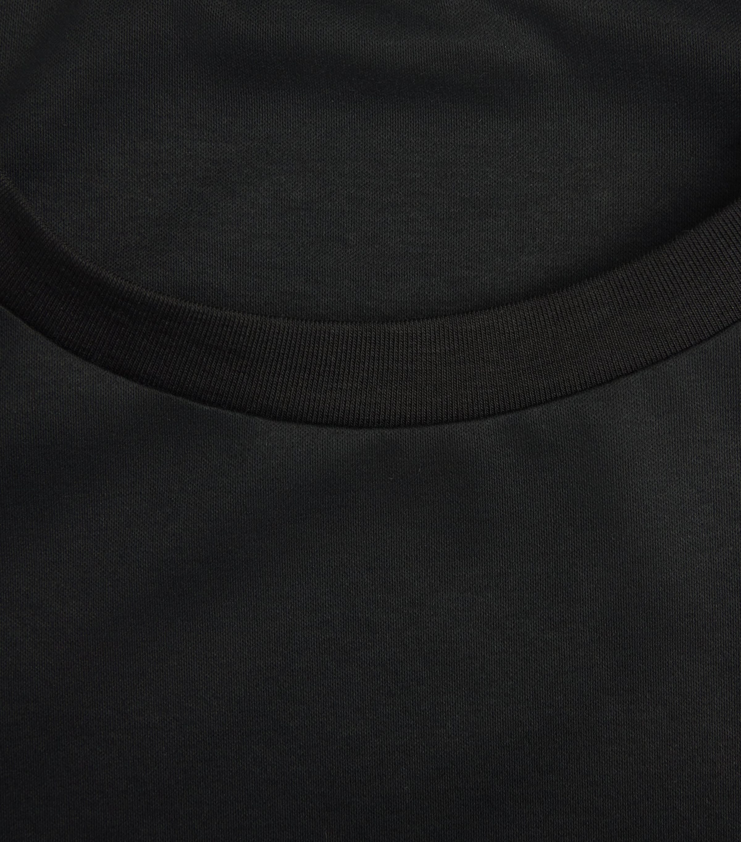 Zimmerli Mens 286 Sea Island Long-Sleeve T-Shirt Black Image 5