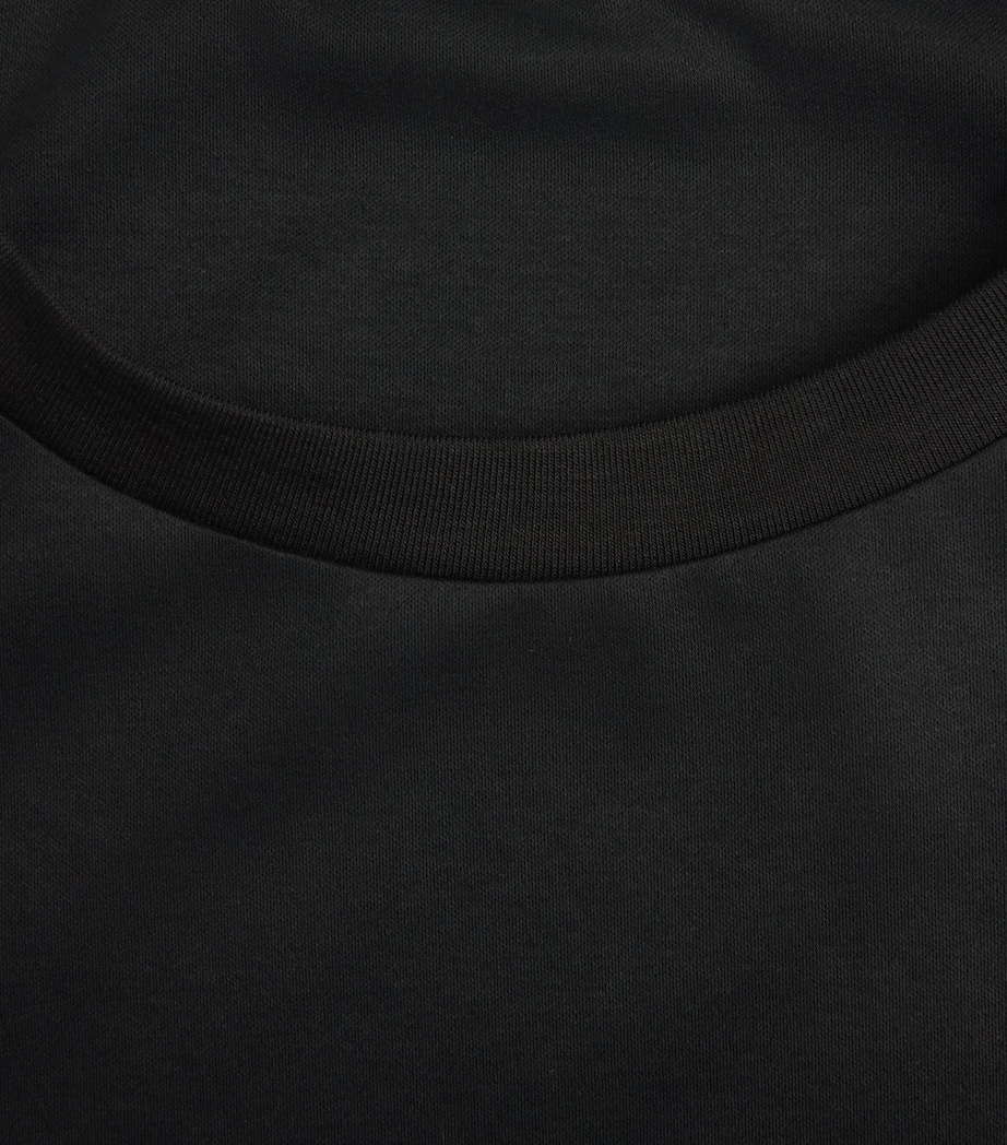 Zimmerli Mens 286 Sea Island Long-Sleeve T-Shirt Black Image 5
