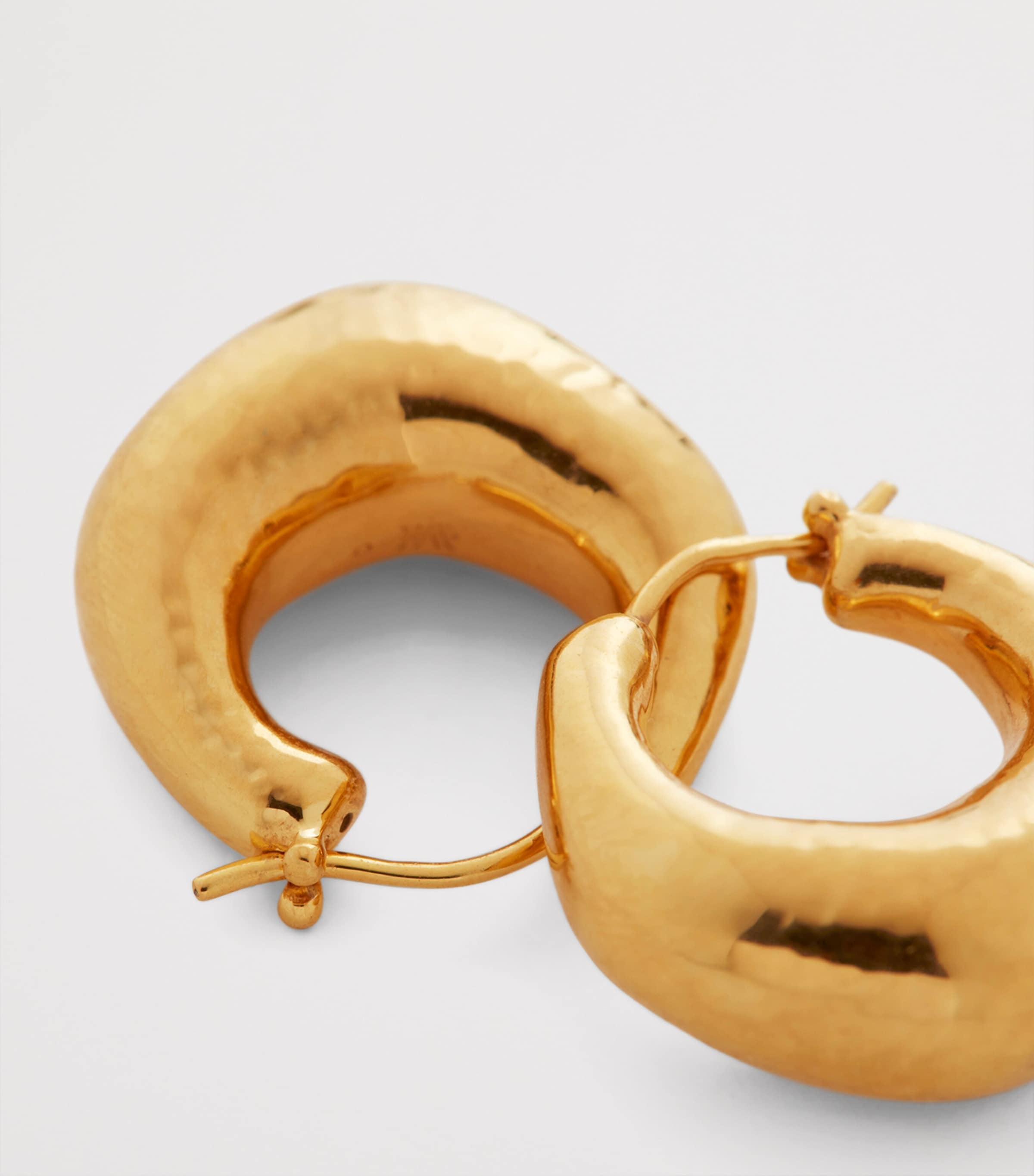 Gold Vermeil Deia Hoop Earrings 18K GOLD VERMEIL Image 2