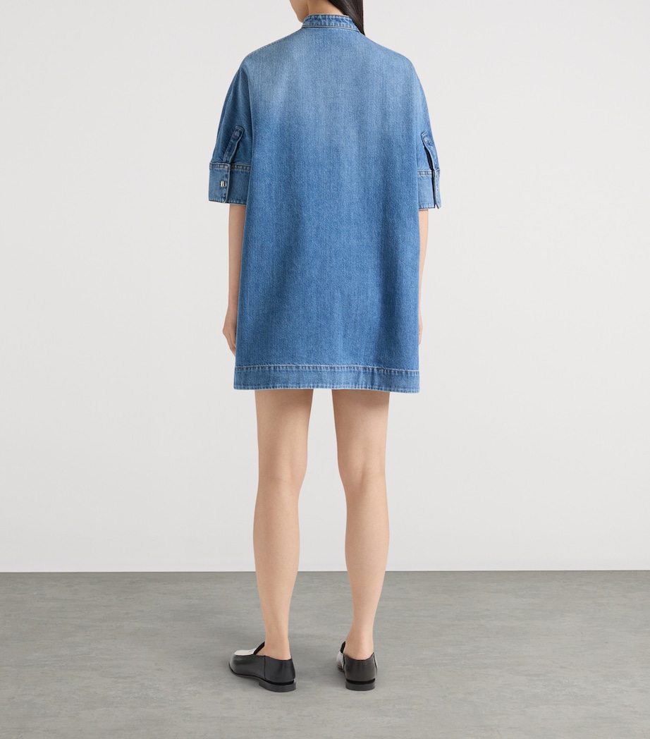 Givenchy Womens Denim Mini Dress Medium Blue Image 3
