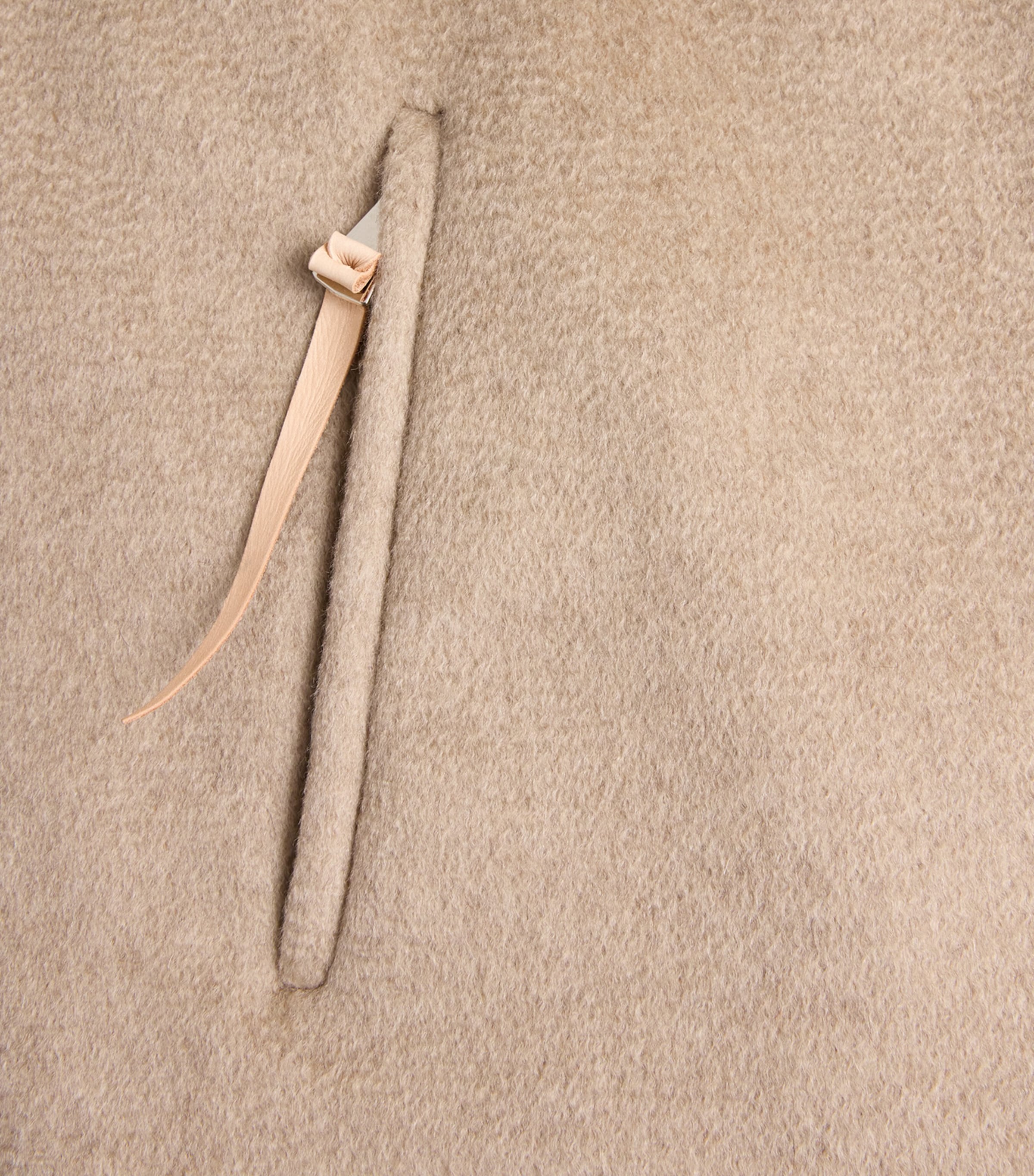 Alan Scott Mens Cashmere-Blend Zibeline Gilet Natural Image 6