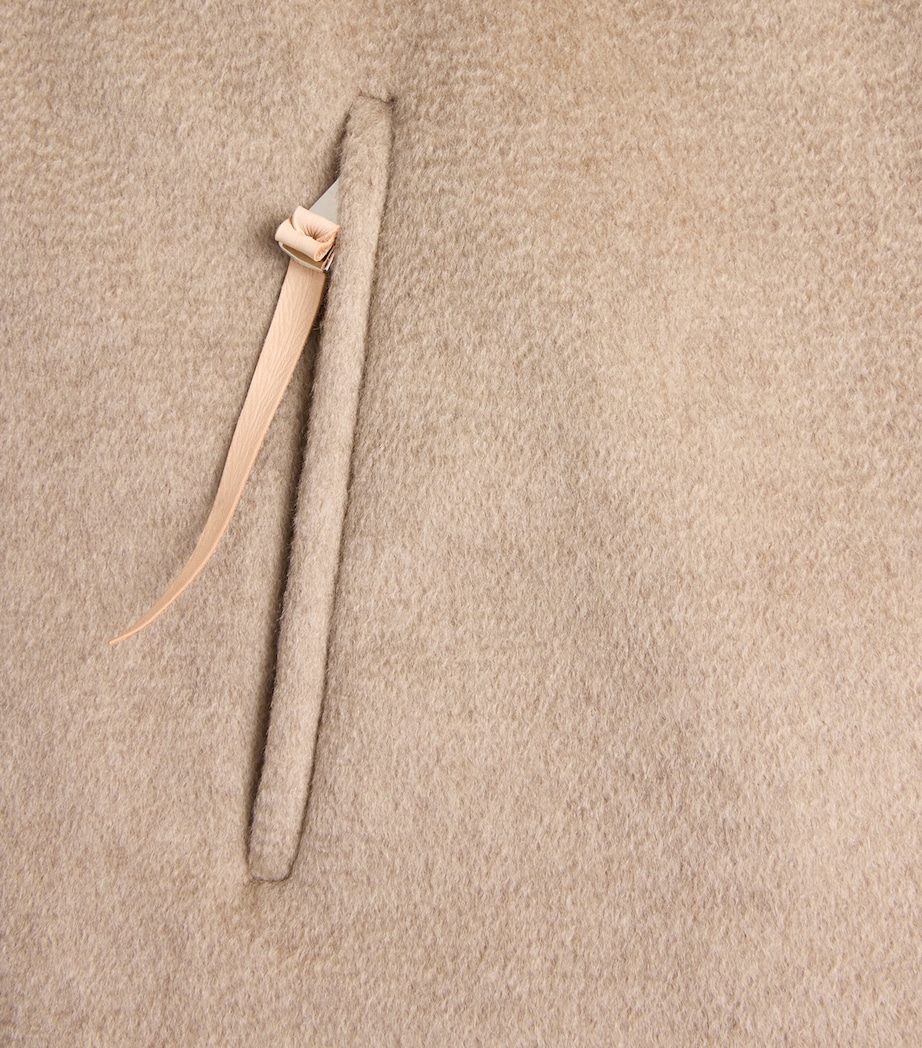 Alan Scott Mens Cashmere-Blend Zibeline Gilet Natural Image 6