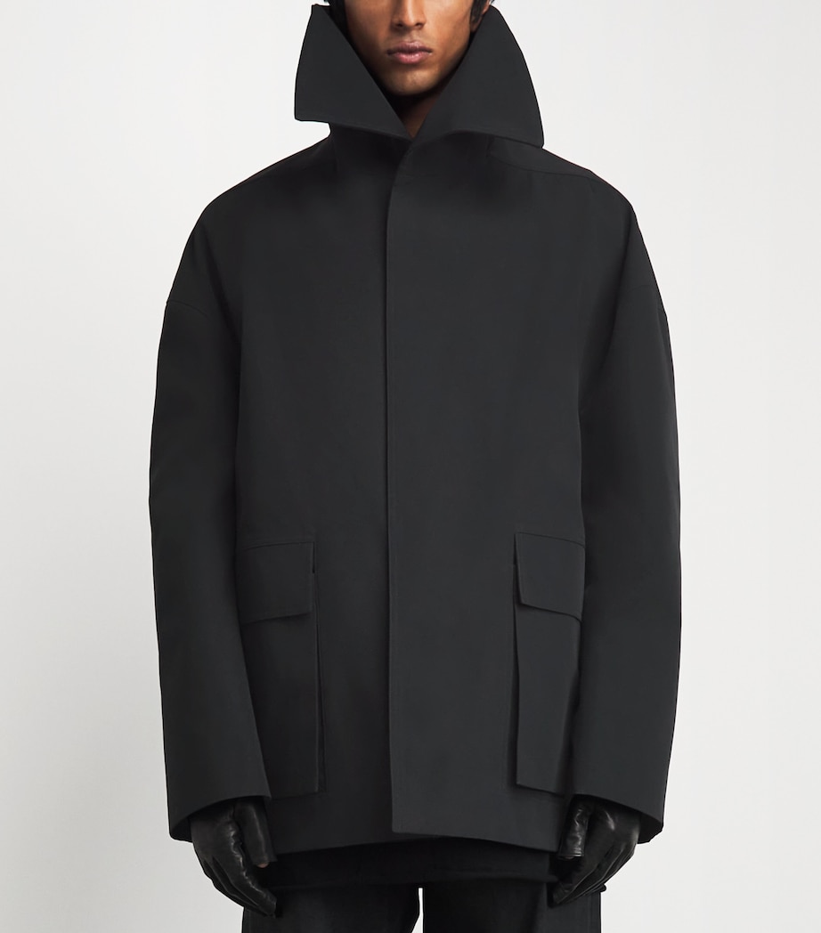 Rick Owens Mens Dracucollar Jacket Black Image 3