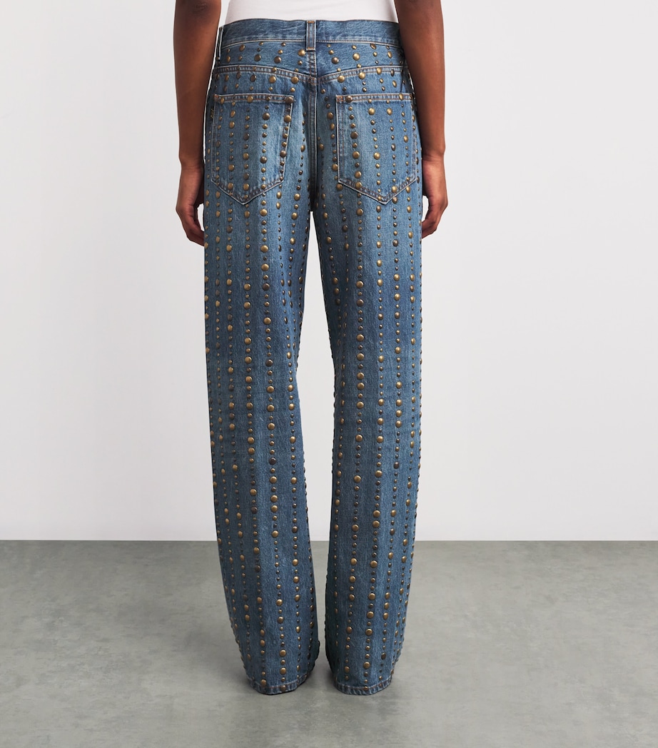 Studded Winowna Wide-Leg Jeans L0891 AUTHENTIC WASH Image 4