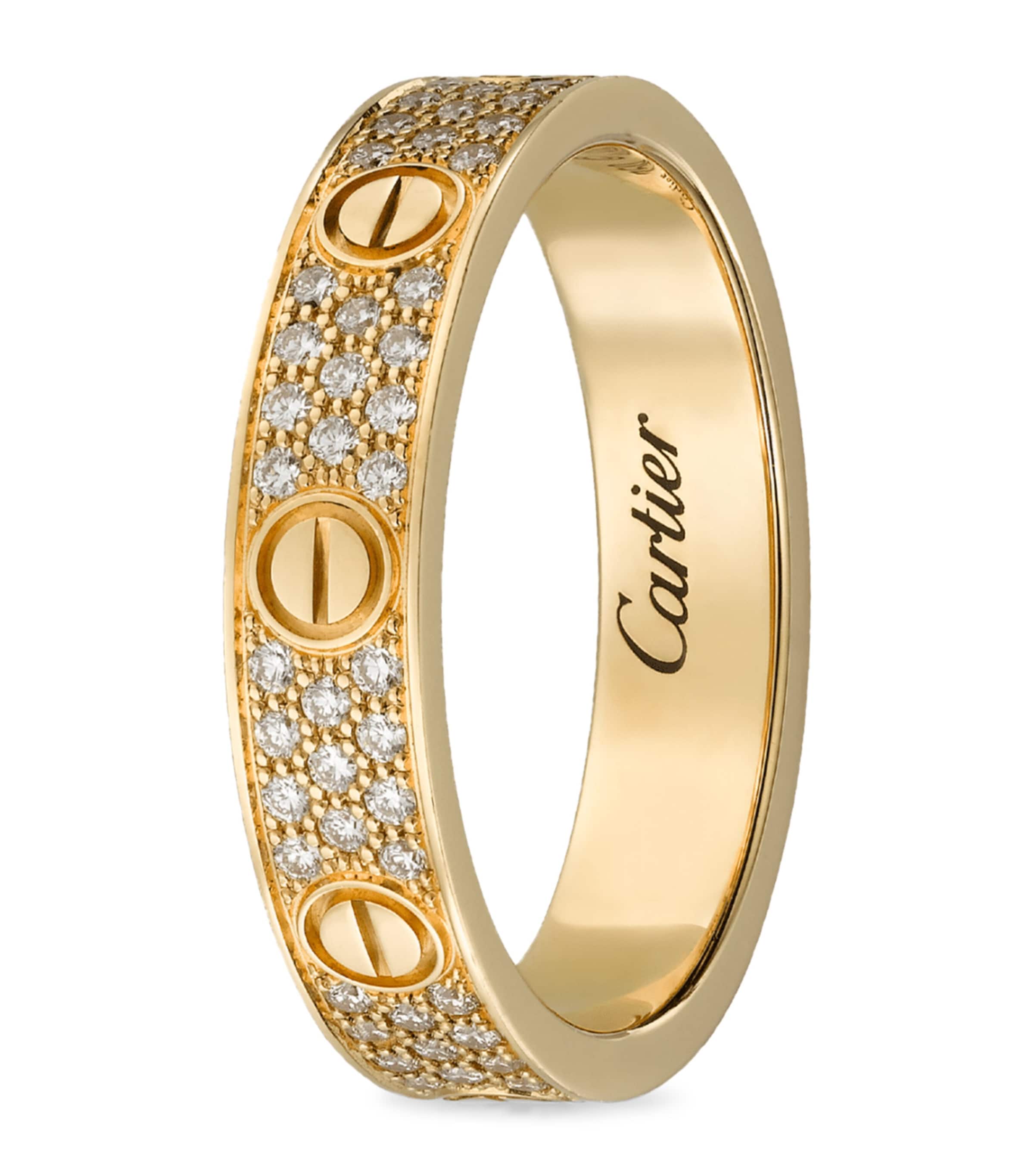 Cartier Yellow Gold and Diamond LOVE Ring Yellow Gold Image 5