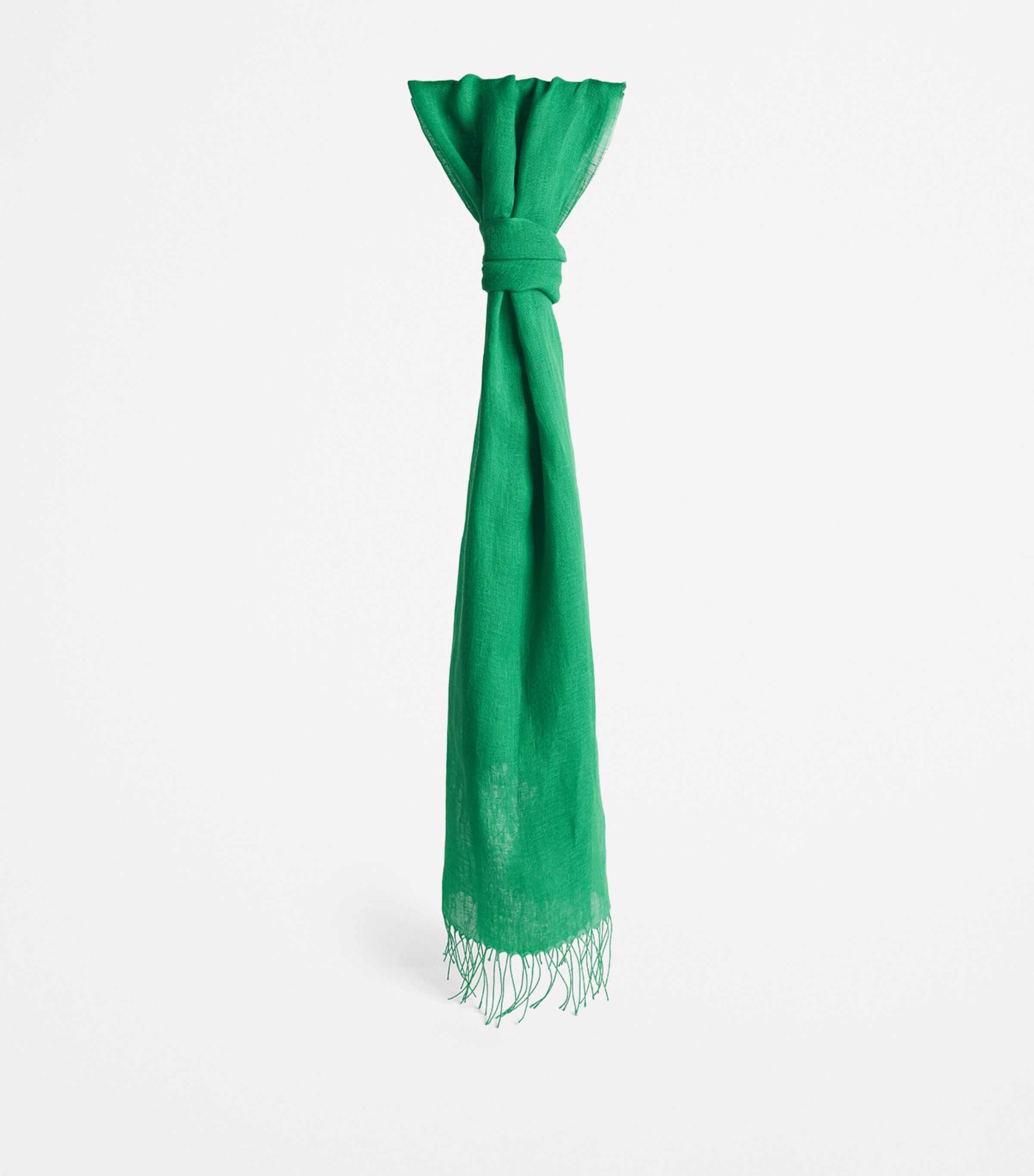 Weekend Max Mara Linen Stole Scarf Green Image 3