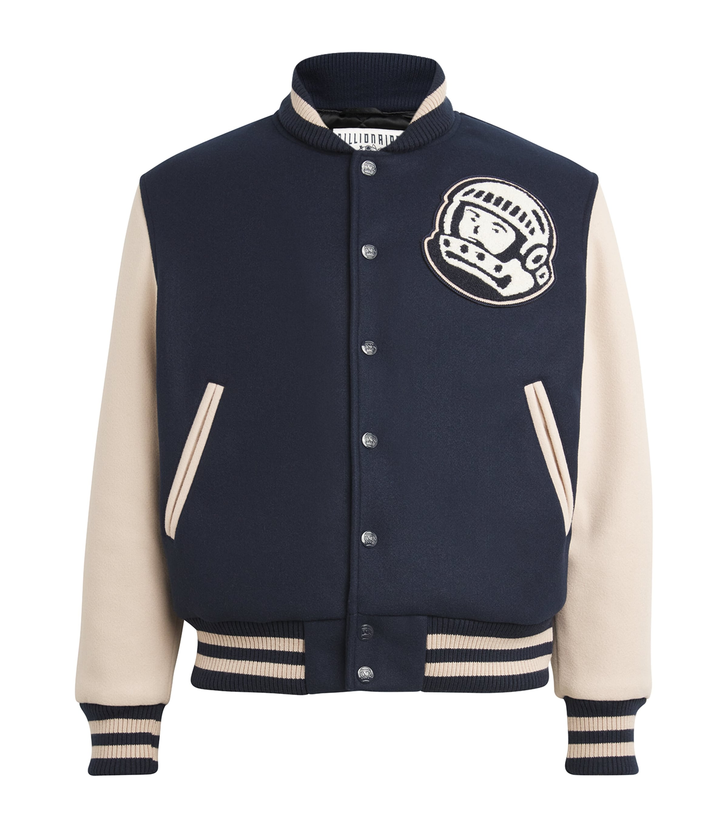 Billionaire Boys Club Astro Varsity Jacket In Navy