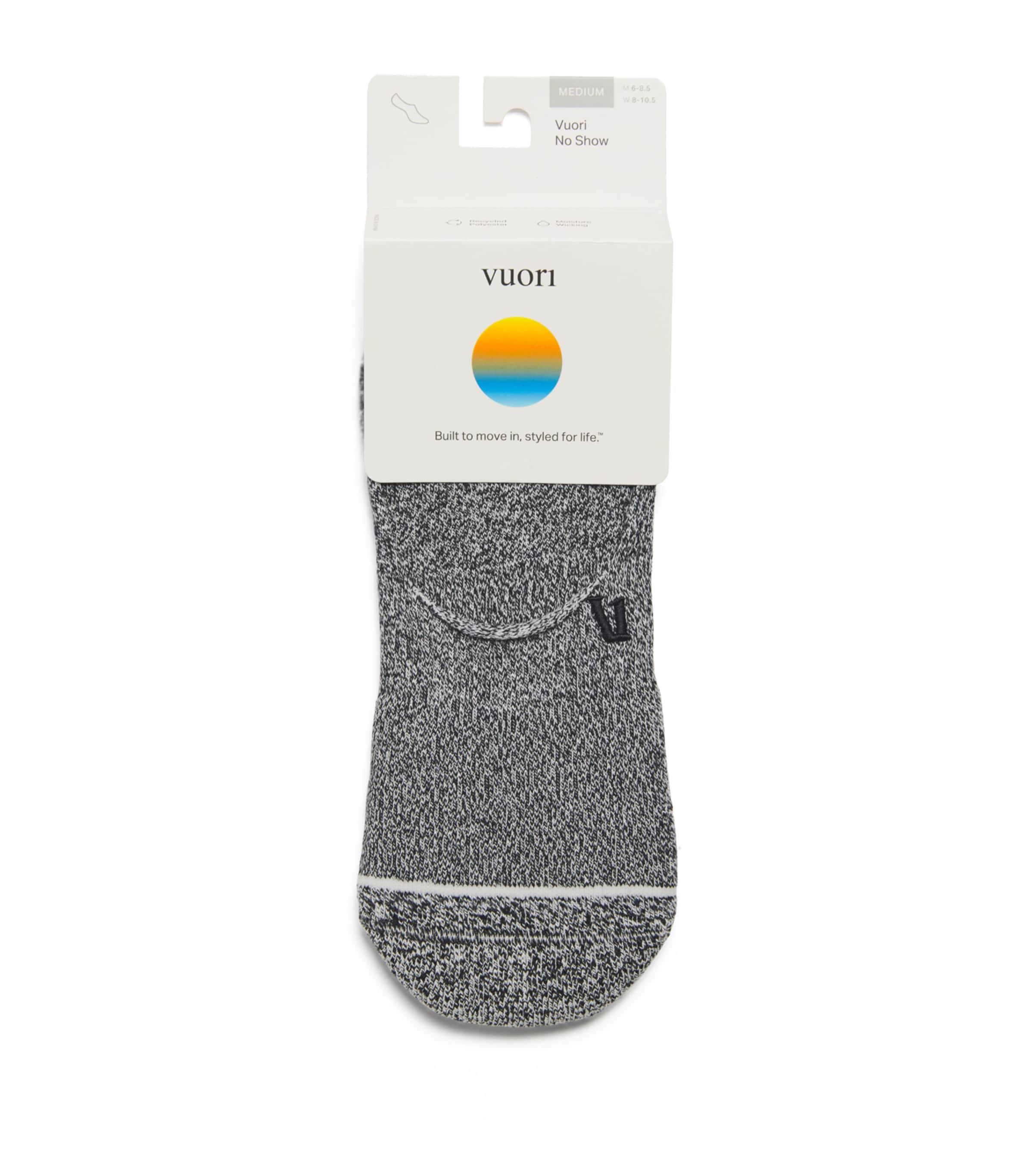 Vuori No Show Performance Socks In Grey