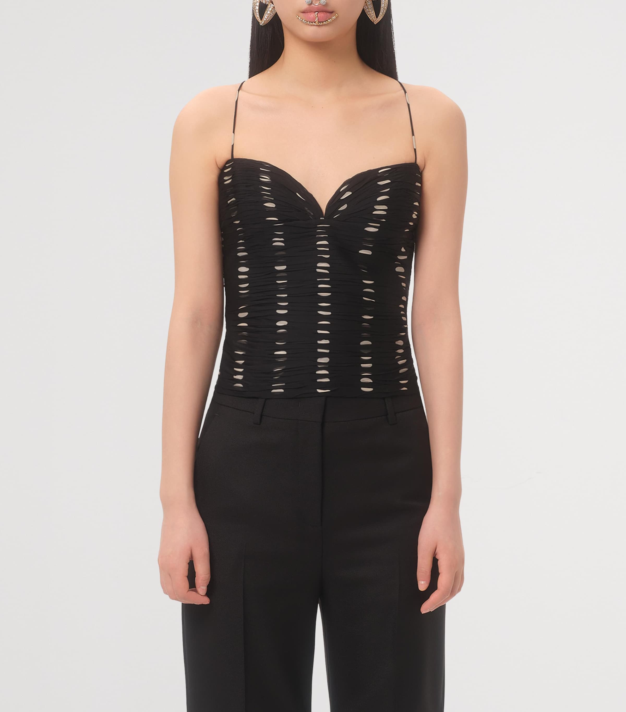 Silk Polka-Dot Top TB1 Image 2