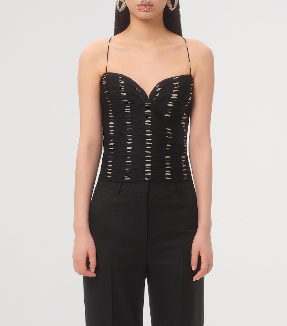 Silk Polka-Dot Top TB1 Image 2