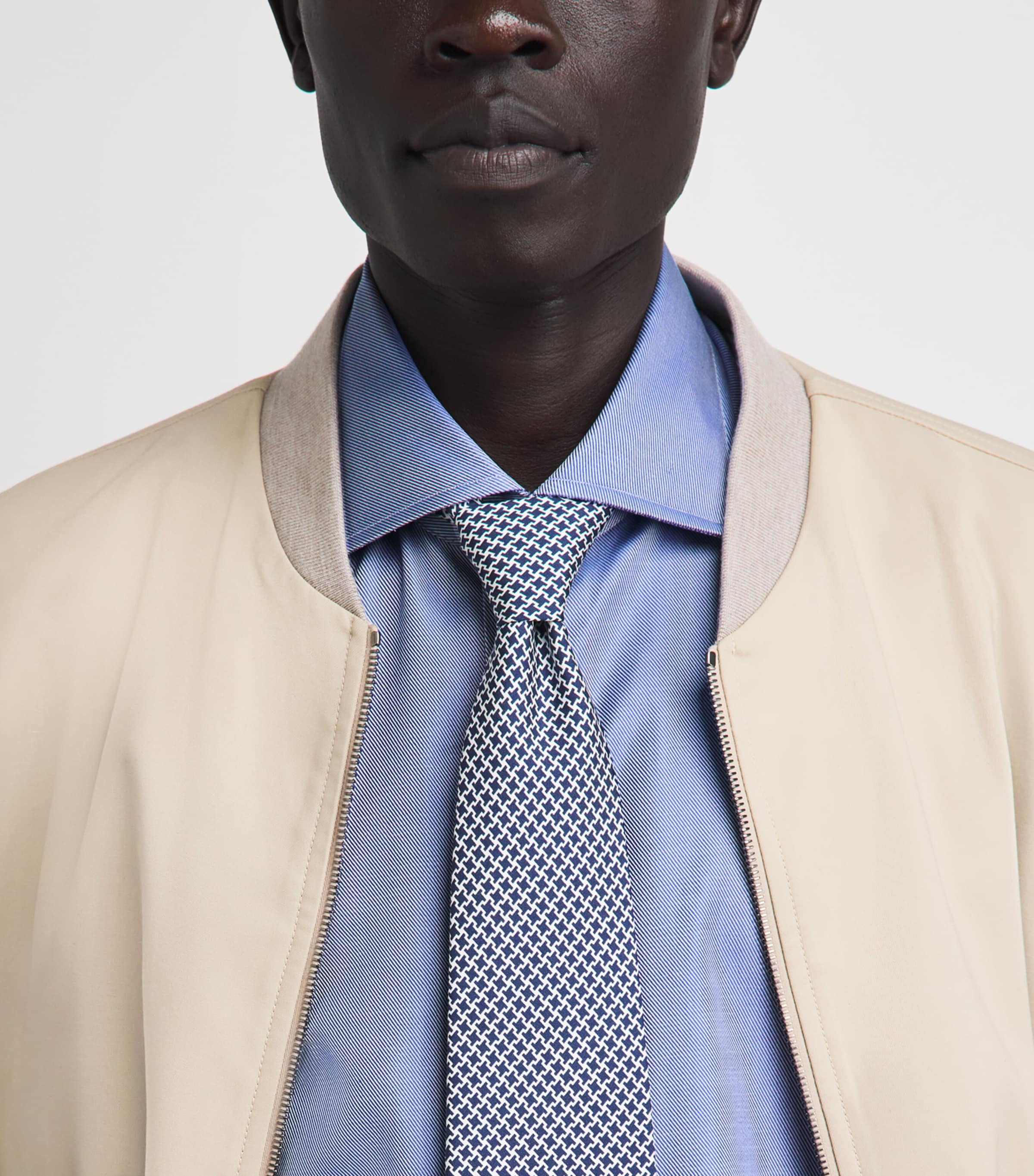 Isaia Mens Cotton Mix Dress Shirt Image 3