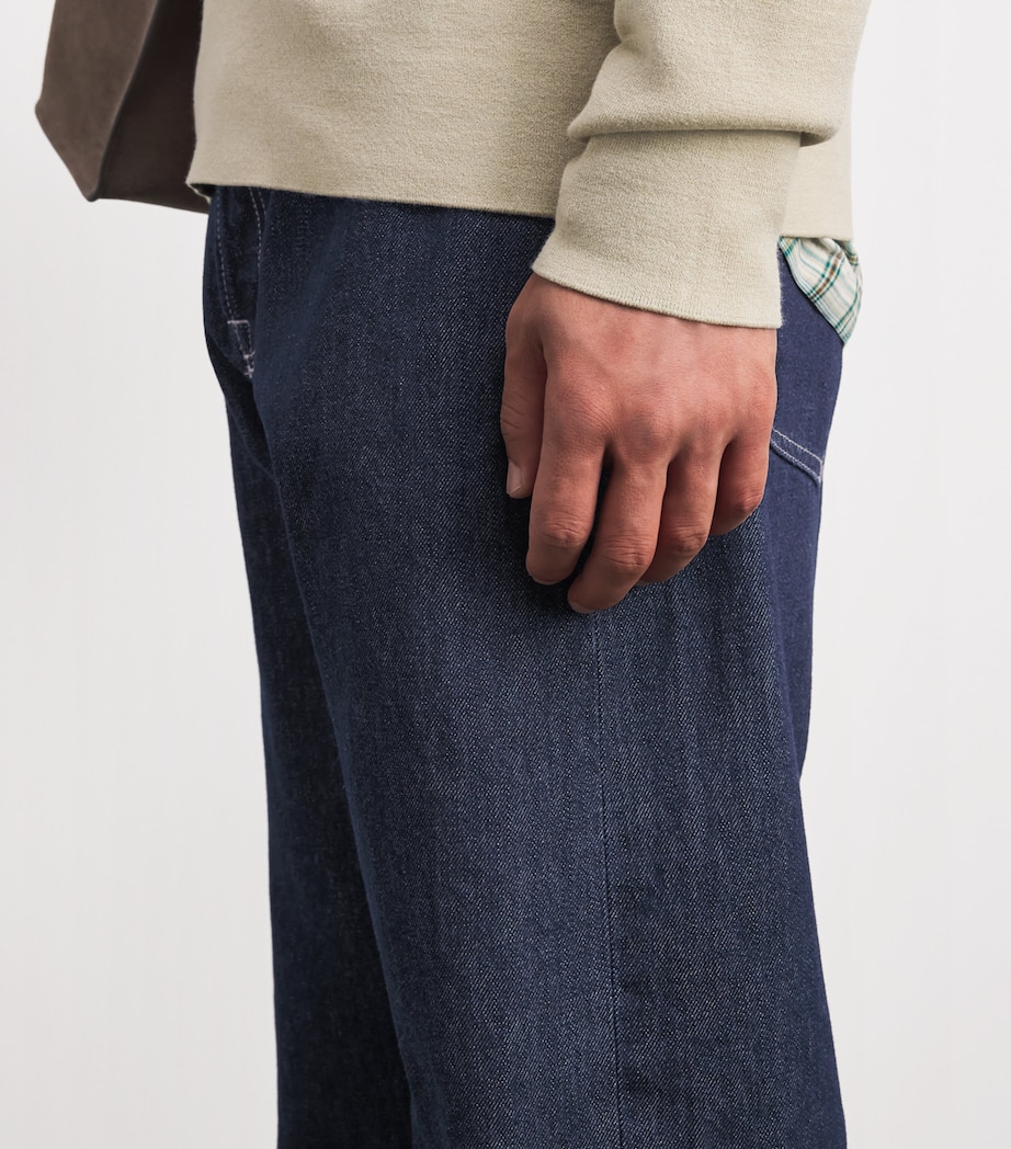 Samsøe Samsøe Mens Roger Straight Jeans Dark Lake Image 3
