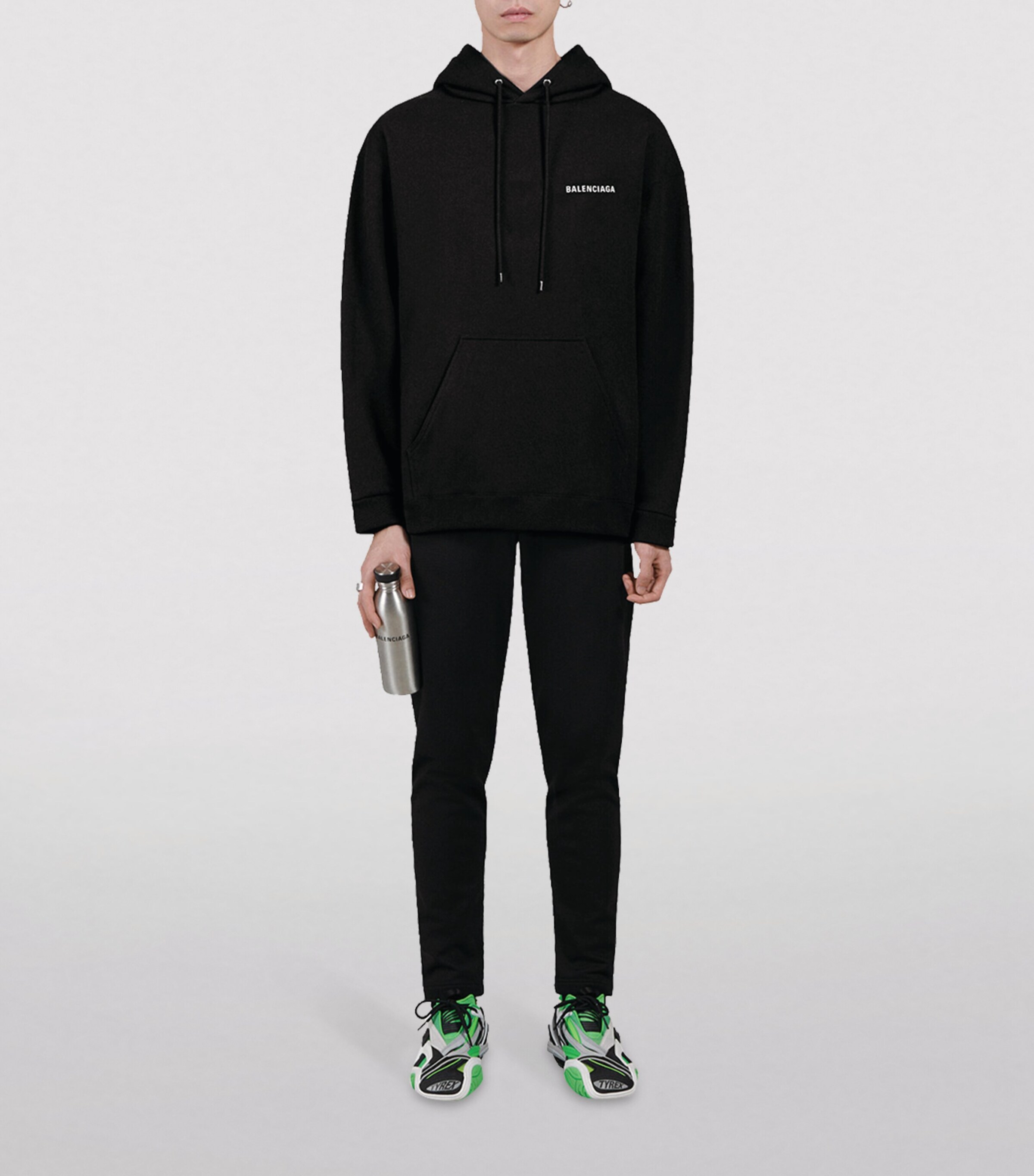 Balenciaga Mens Logo Hoodie Image 2