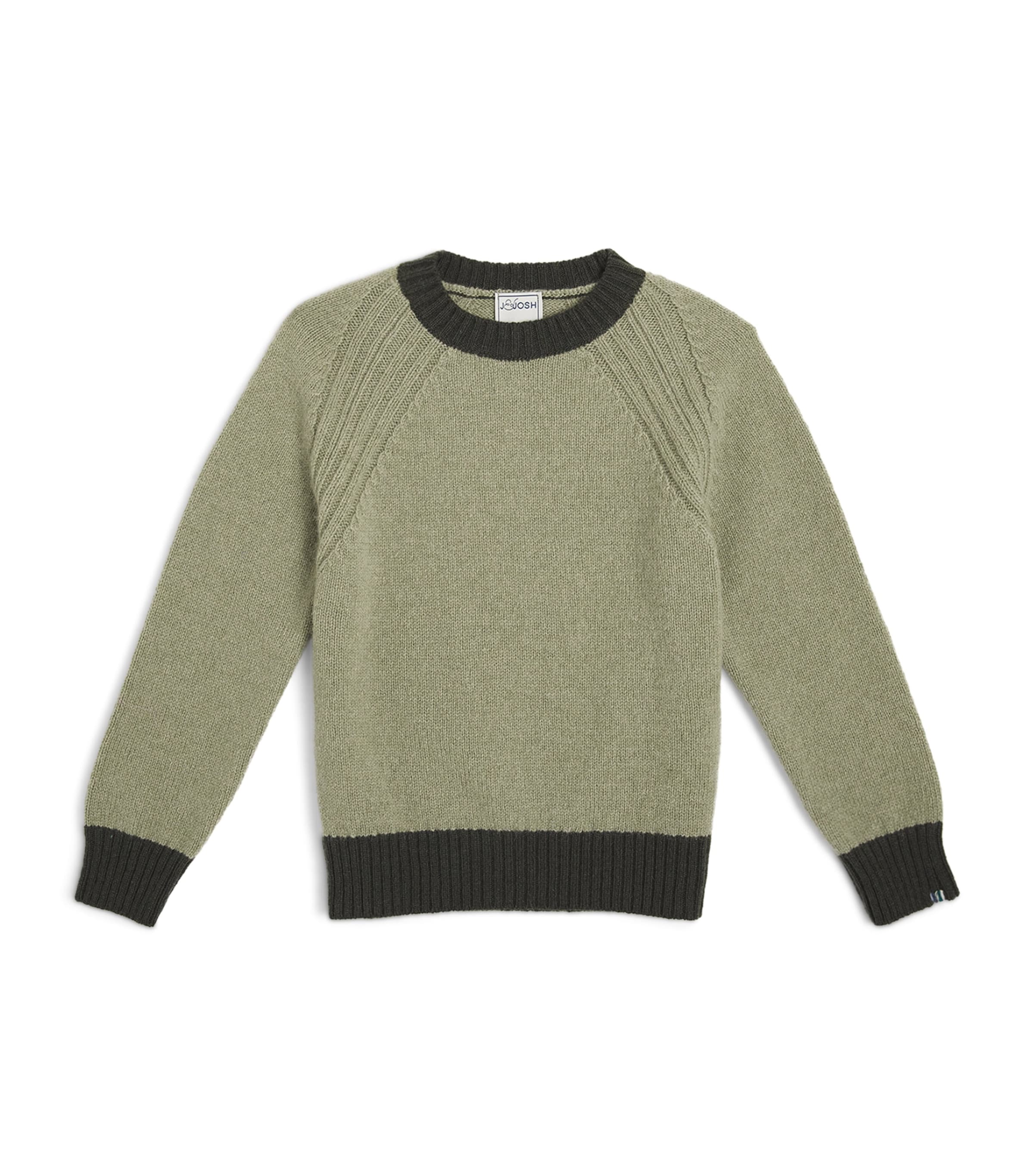 Shop J & Josh Merino-cashmere Sweater In Green