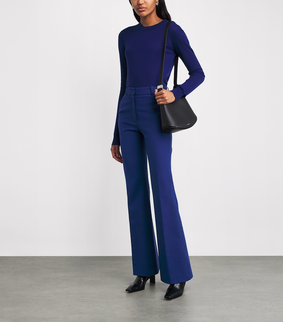 Stretch Toile Tafira Trousers COBALT Image 2