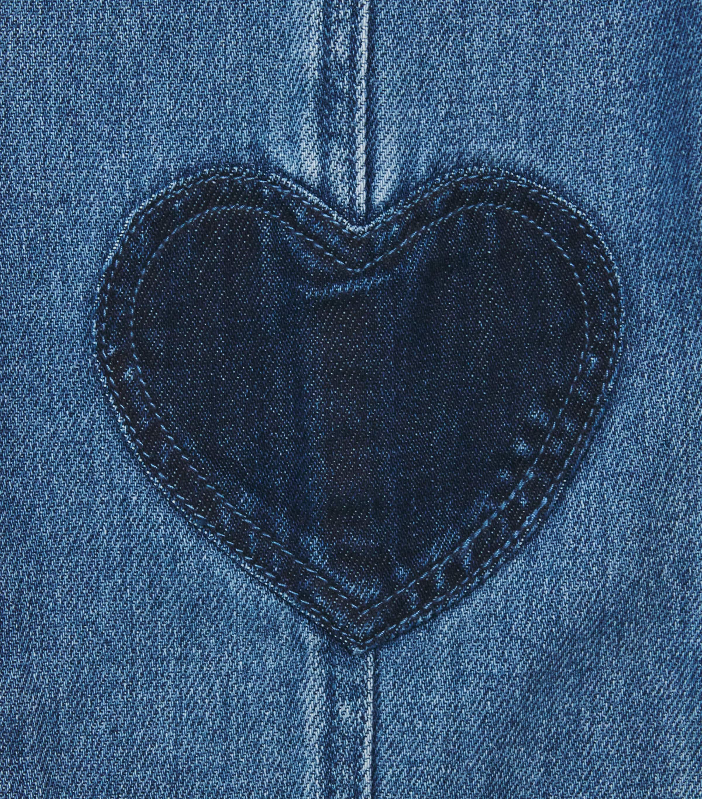Stella McCartney Kids Heart Patch Jeans (3-14 Years) Air Force Blue Image 3