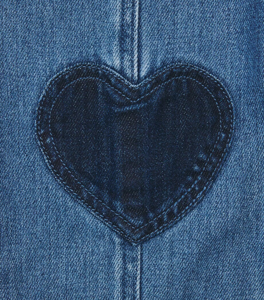 Stella McCartney Kids Heart Patch Jeans (3-14 Years) Air Force Blue Image 3